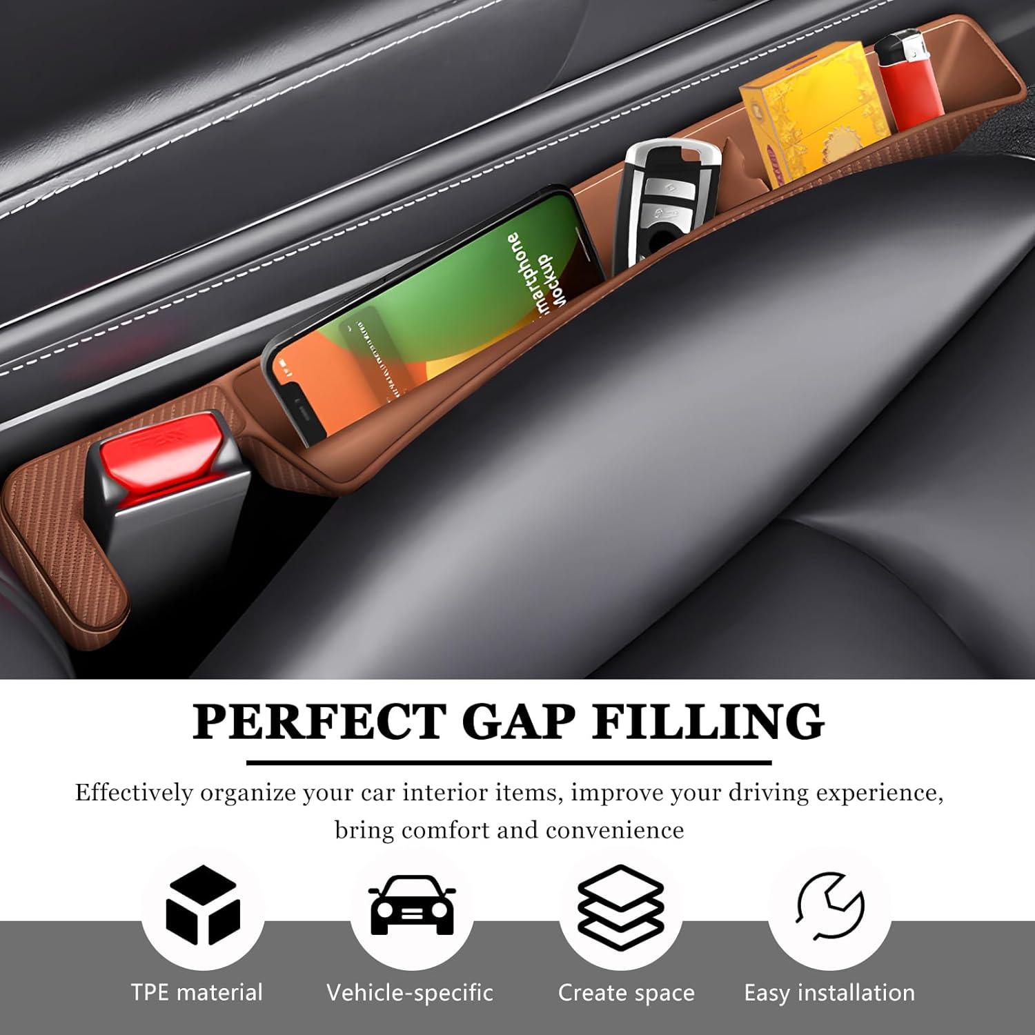 Organizador de Relleno Espacio Asientos Coche MUQIDA 2PCS USB