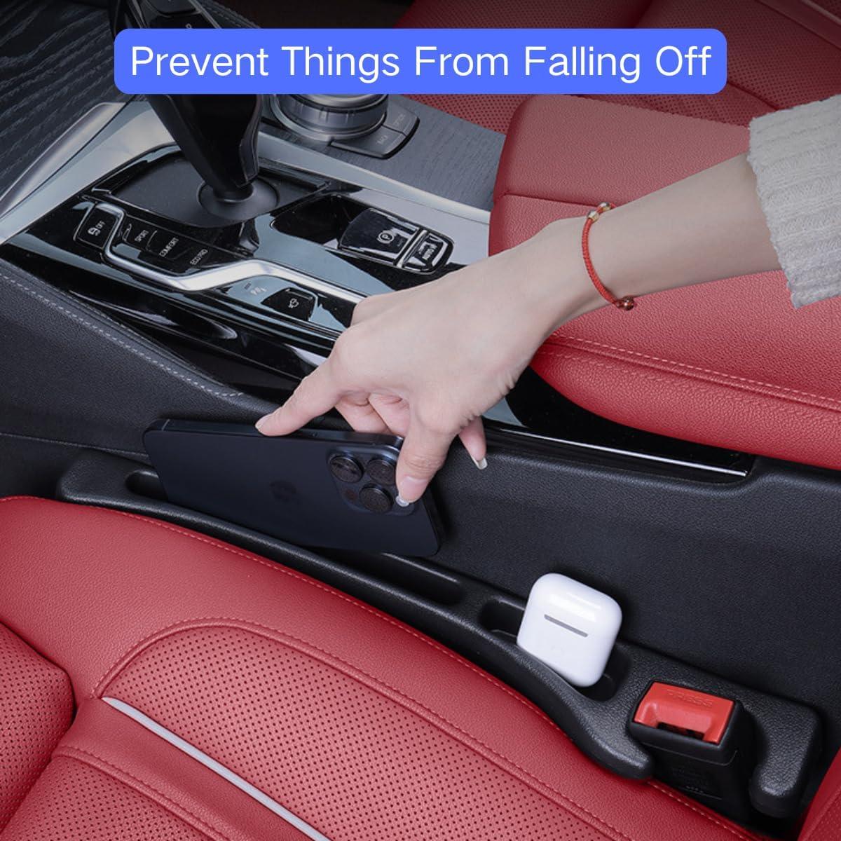 Relleno Espacio entre Asientos YOYOKIT 2PCS Antideslizante Negro