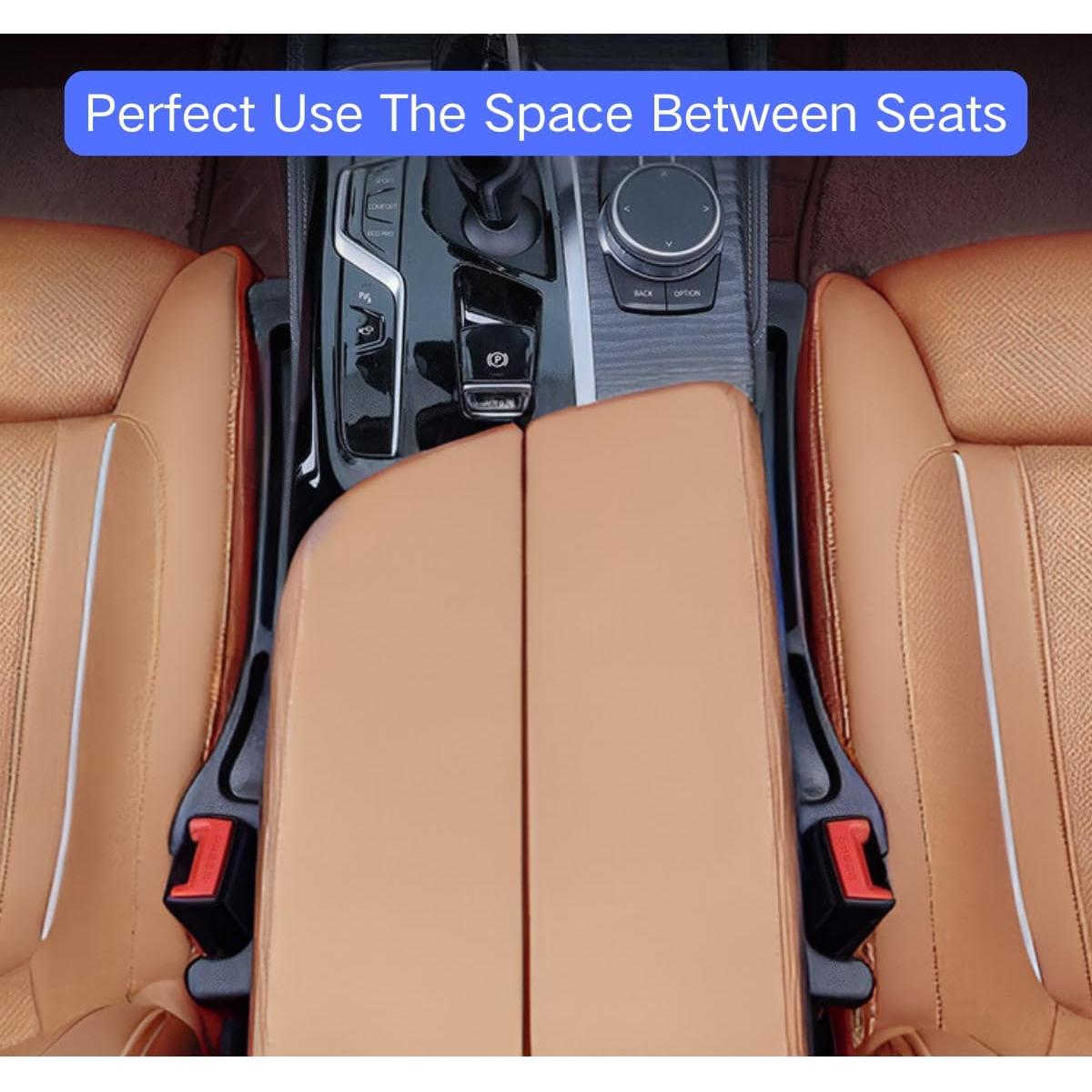 Relleno Espacio entre Asientos YOYOKIT 2PCS Antideslizante Negro