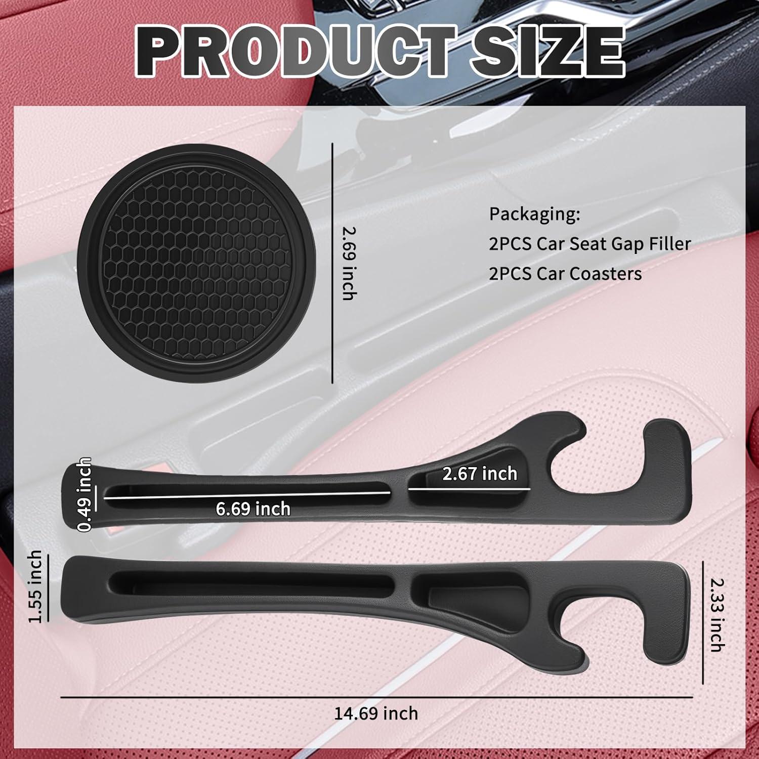 Relleno de Espacio para Asiento de Coche Carleef con Posavasos