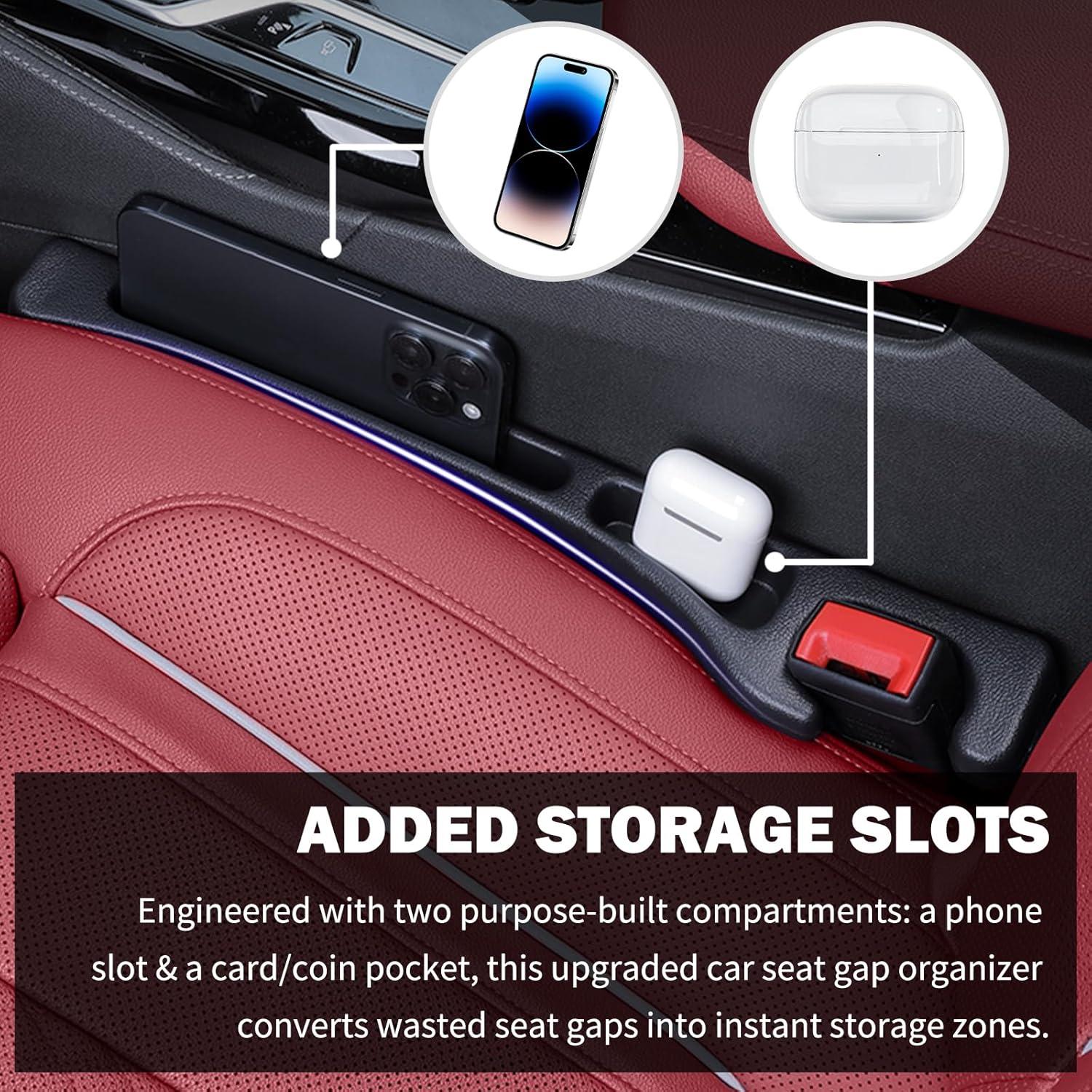 Relleno de Espacio para Asiento de Coche Carleef con Posavasos