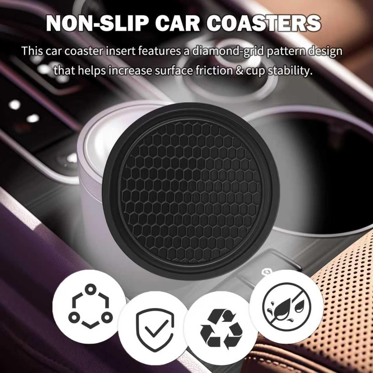 Relleno de Espacio para Asiento de Coche Carleef con Posavasos