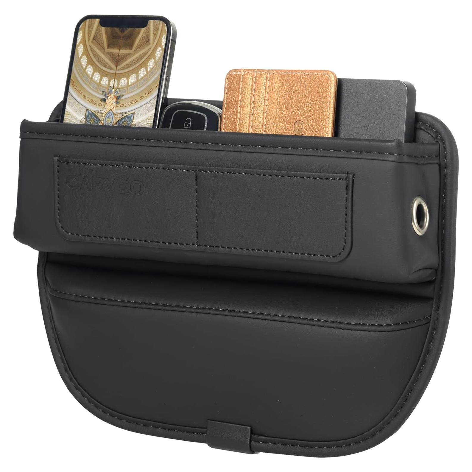 Organizador de Asiento de Coche CARVEO Negro PU Compacto
