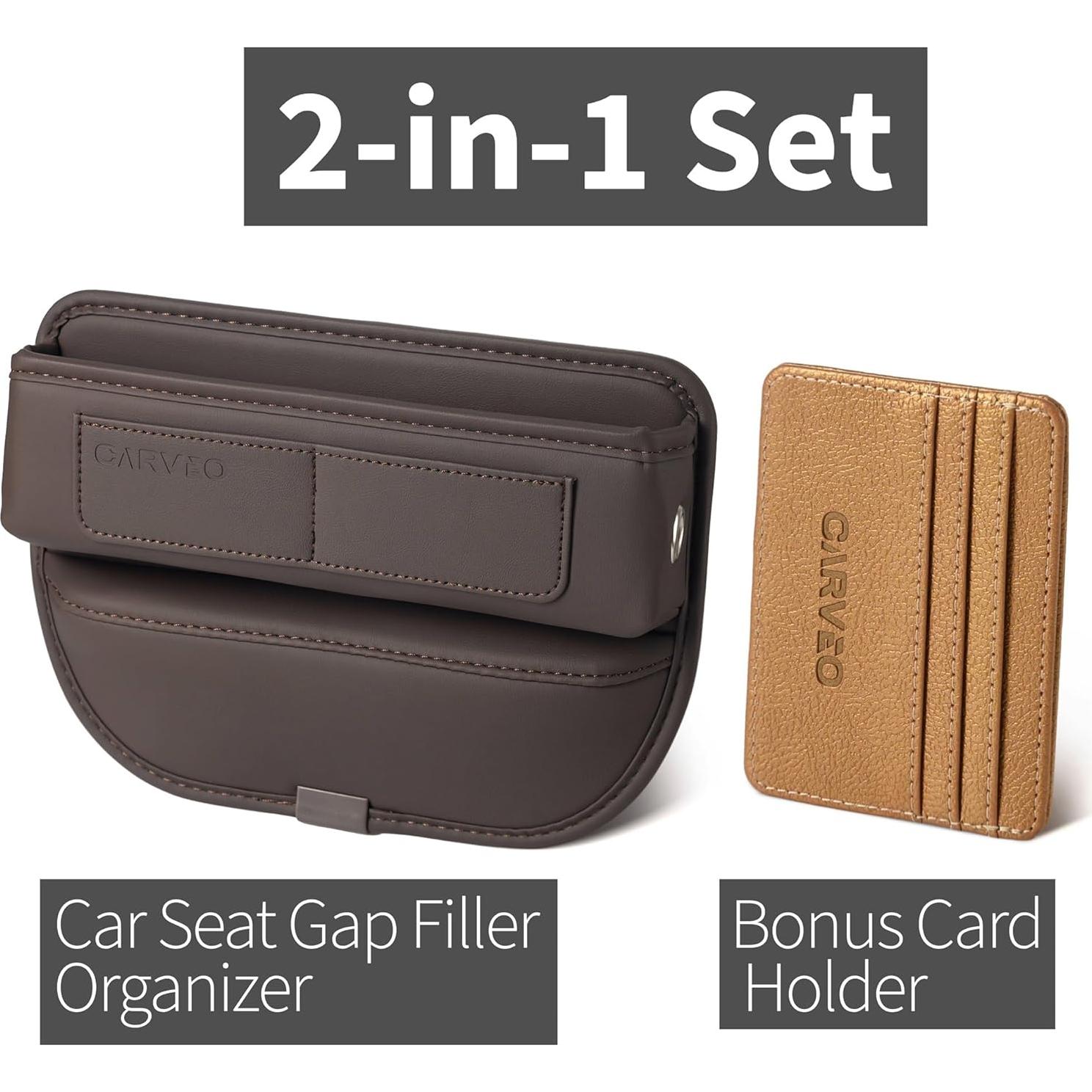 Organizador de Asiento de Coche CARVEO Marrón PU Compacto