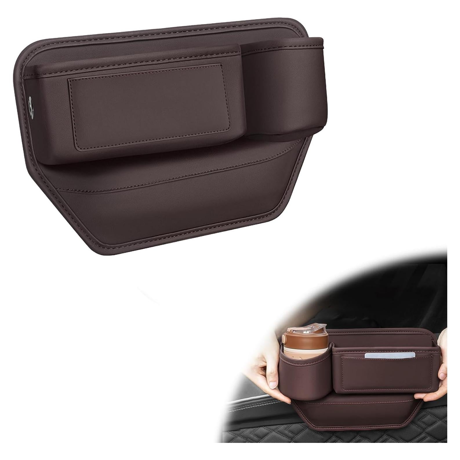 Organizador de Relleno de Espacio para Asiento de Coche TSTESE Marrón