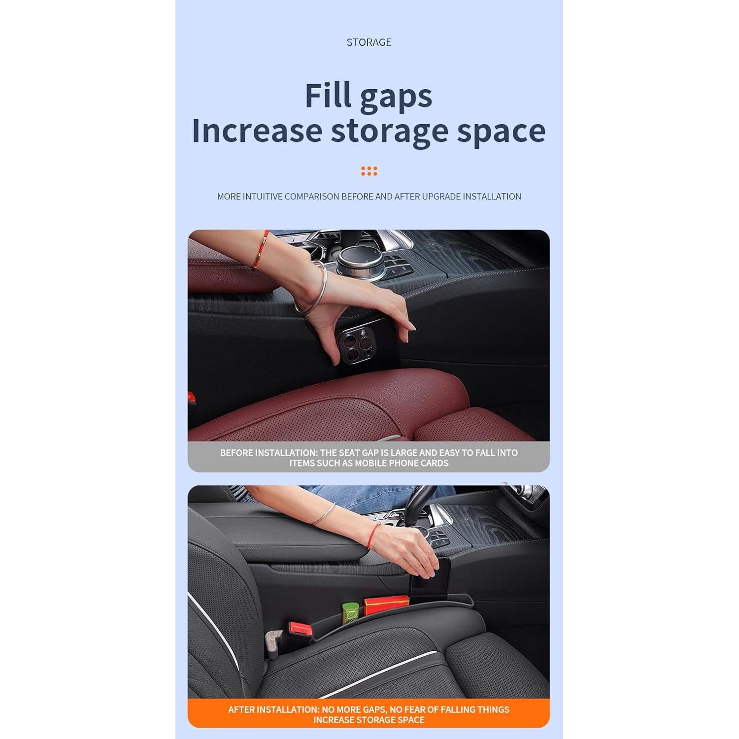 Relleno Espacio Asientos Auto SUV AXCUWS Rosa 2 - 2 Piezas