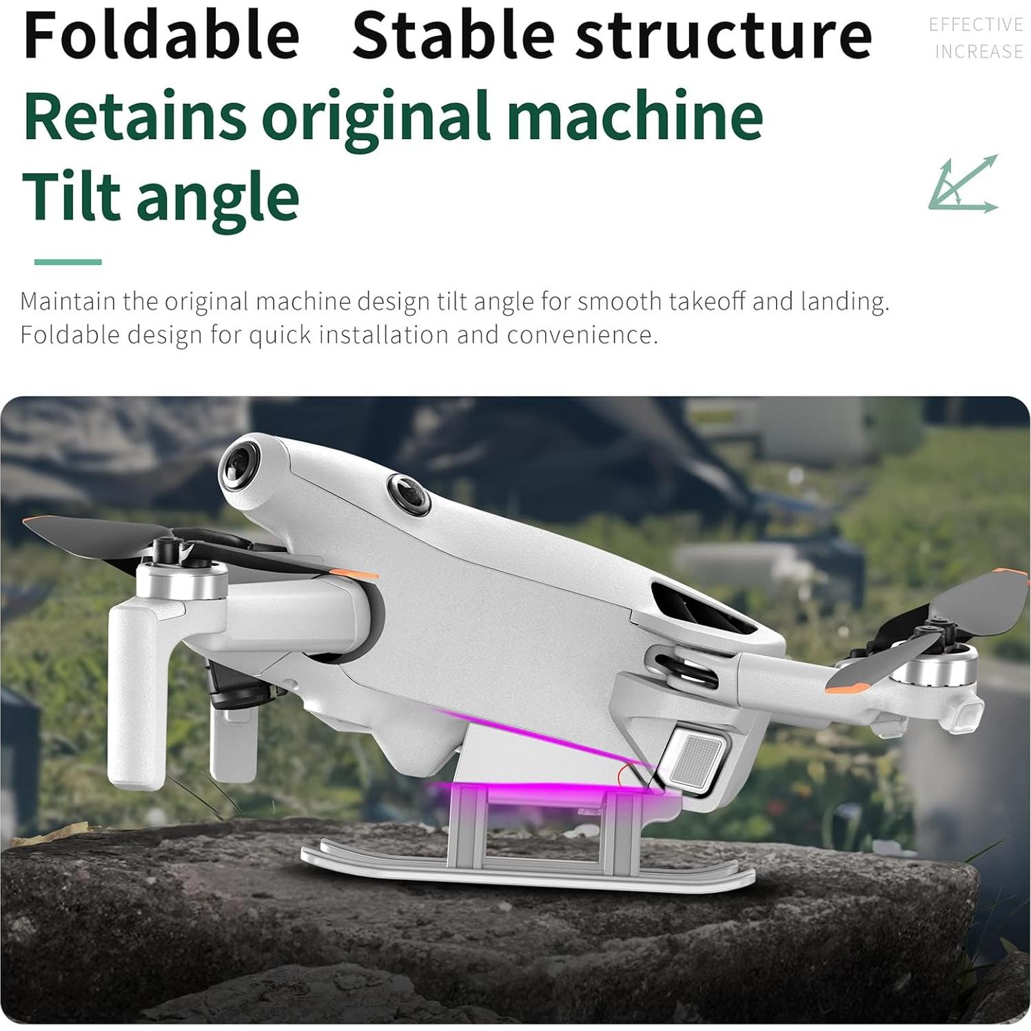 Patas de Aterrizaje Plegables Tosiicop para DJI Mini 4 Pro