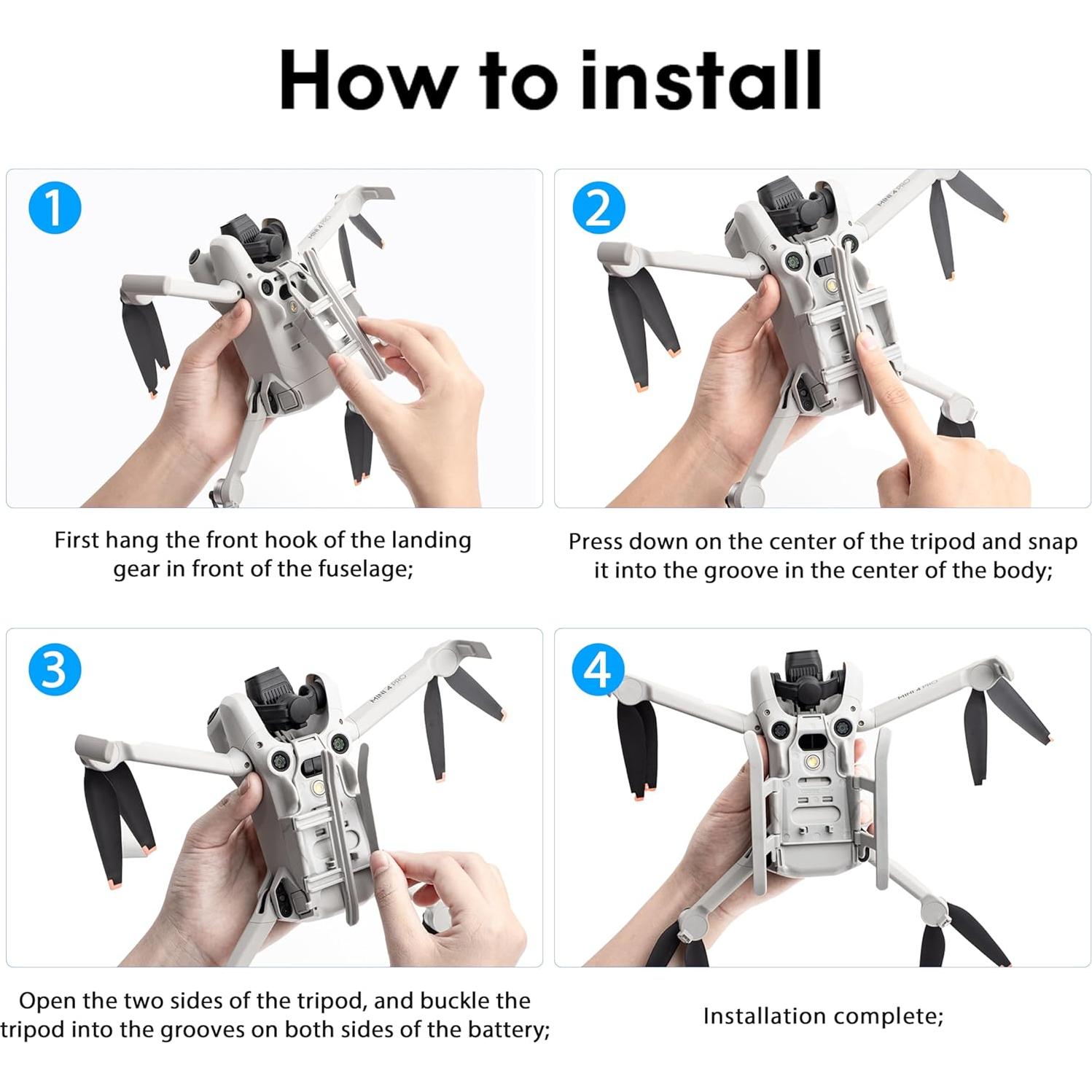 Patas de Aterrizaje STARTRC para Drone DJI Mini 4 Pro