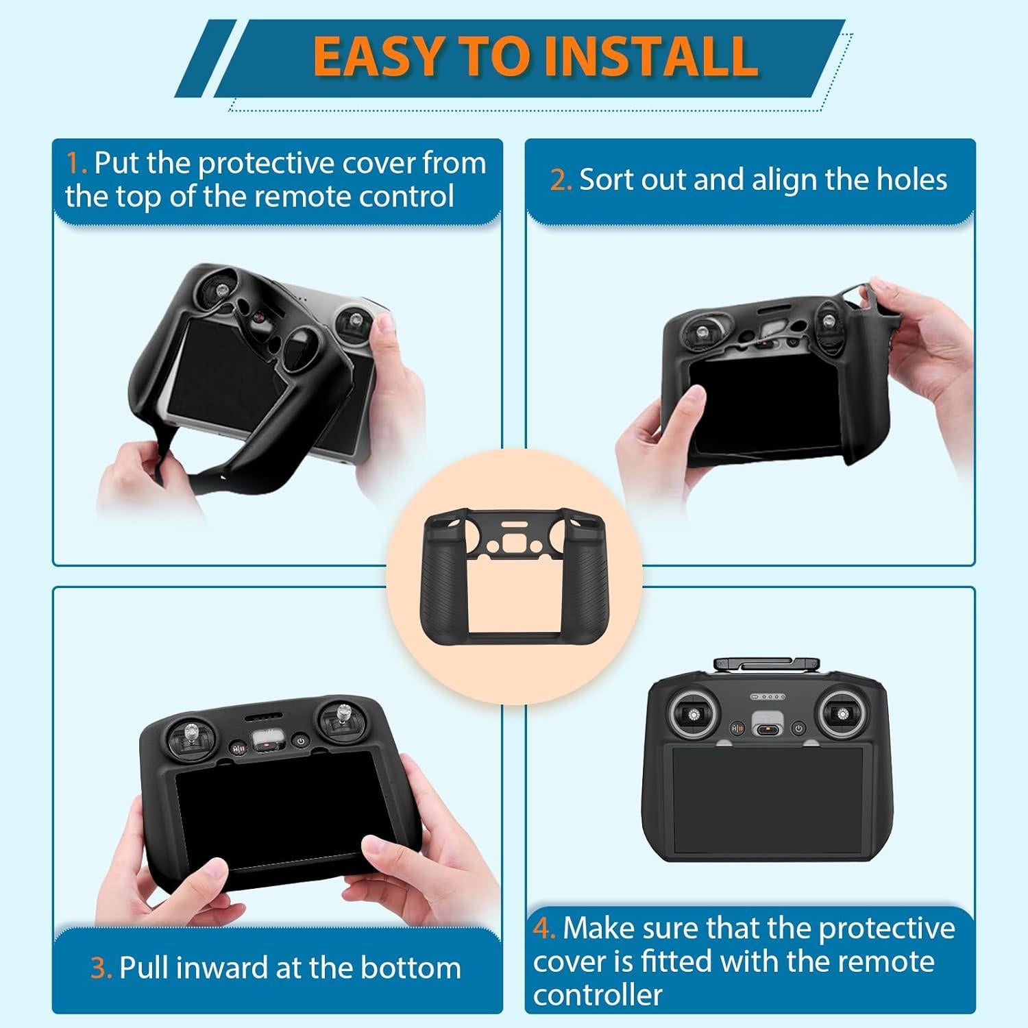 Funda Protectora de Silicona para Controlador DJI RC 2 y Mini 4 Pro