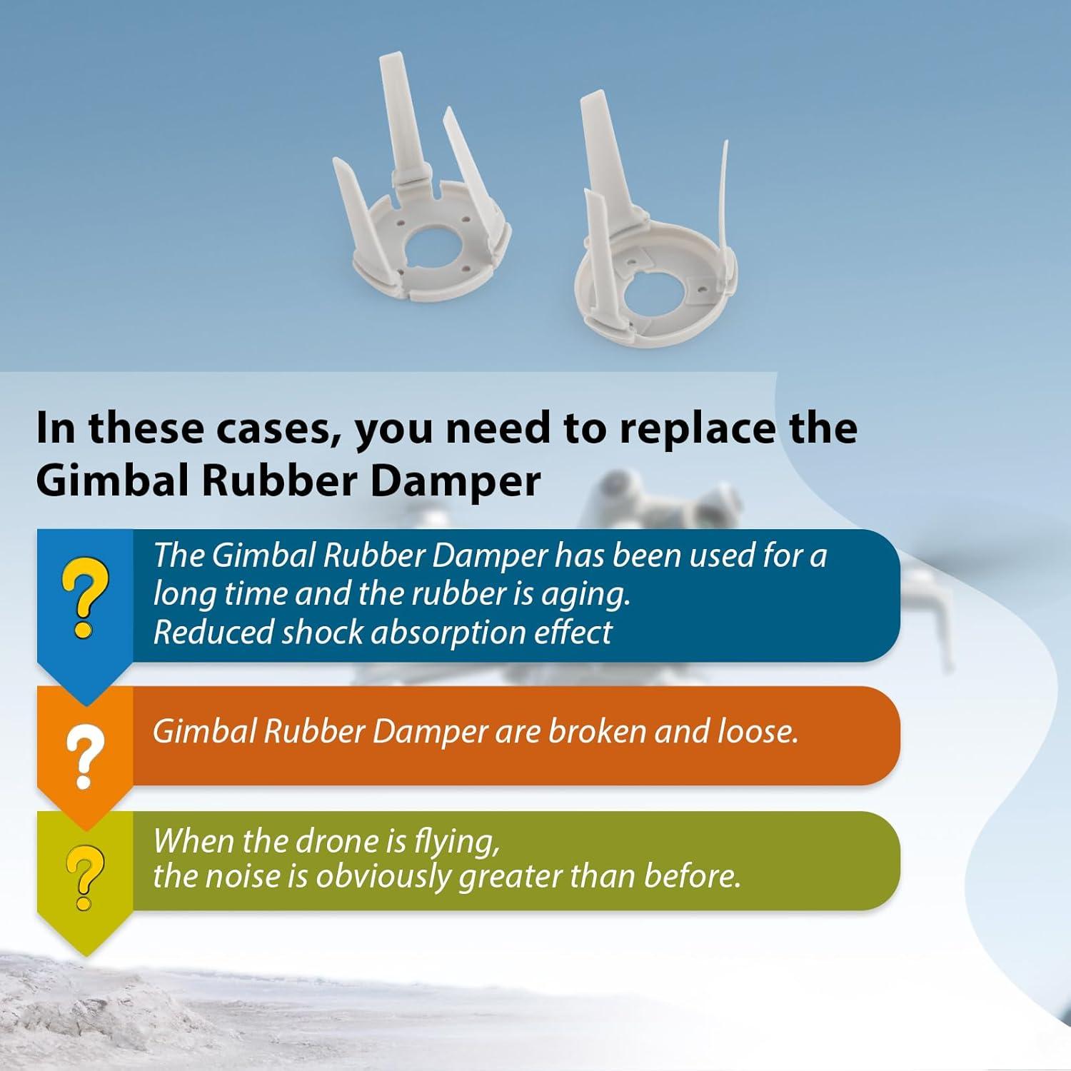 Reemplazo Goma Amortiguador Gimbal DJI Mini 4 Pro con Herramientas