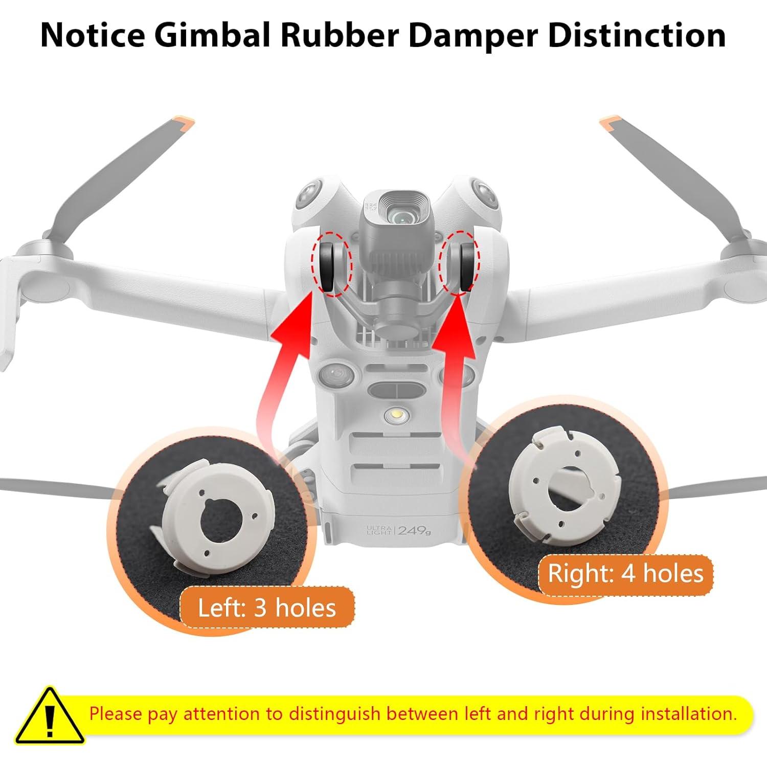 Reemplazo Goma Amortiguador Gimbal DJI Mini 4 Pro con Herramientas