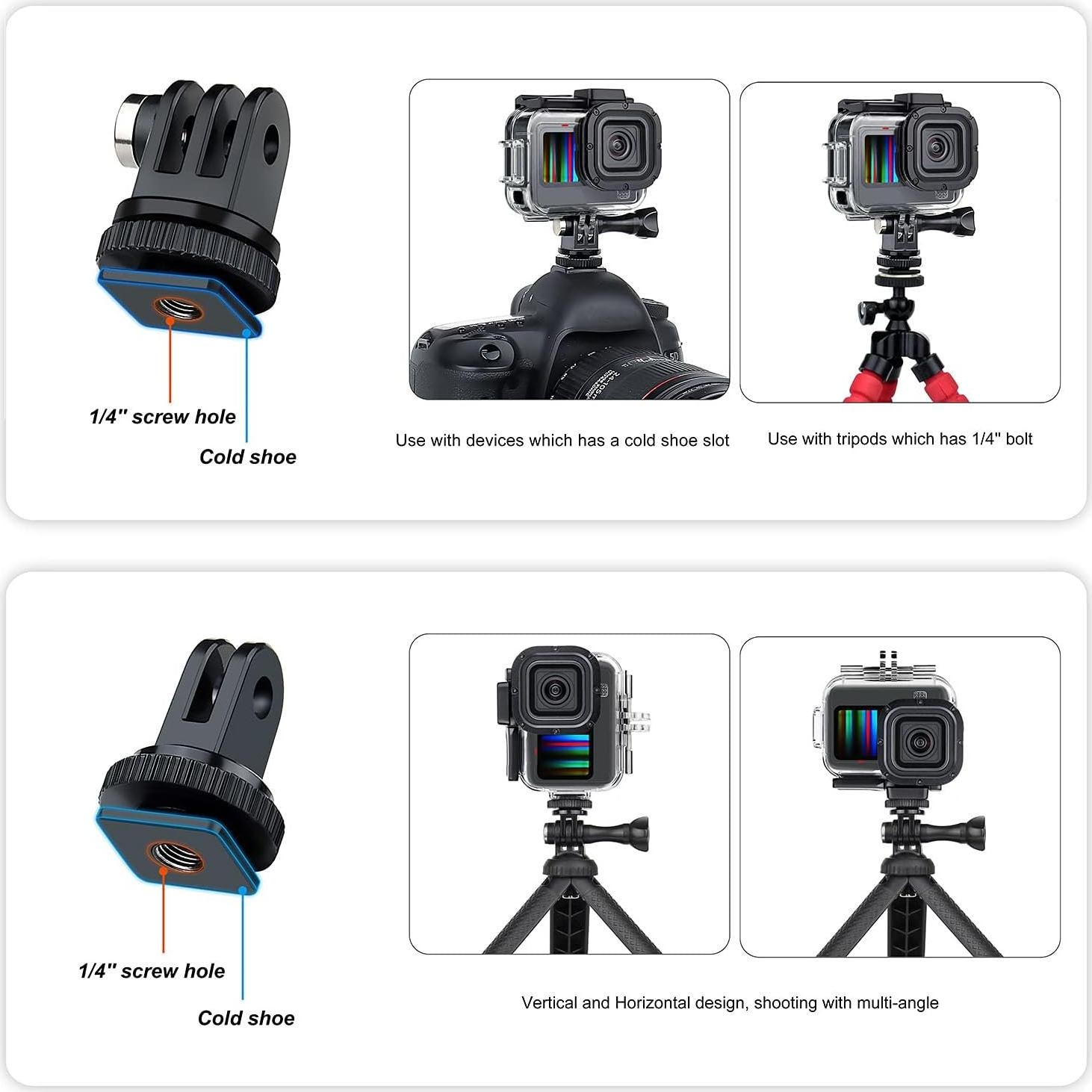 Funda Esqueleto SOONSUN para GoPro Hero 9-13 Negra con Puerta Lateral