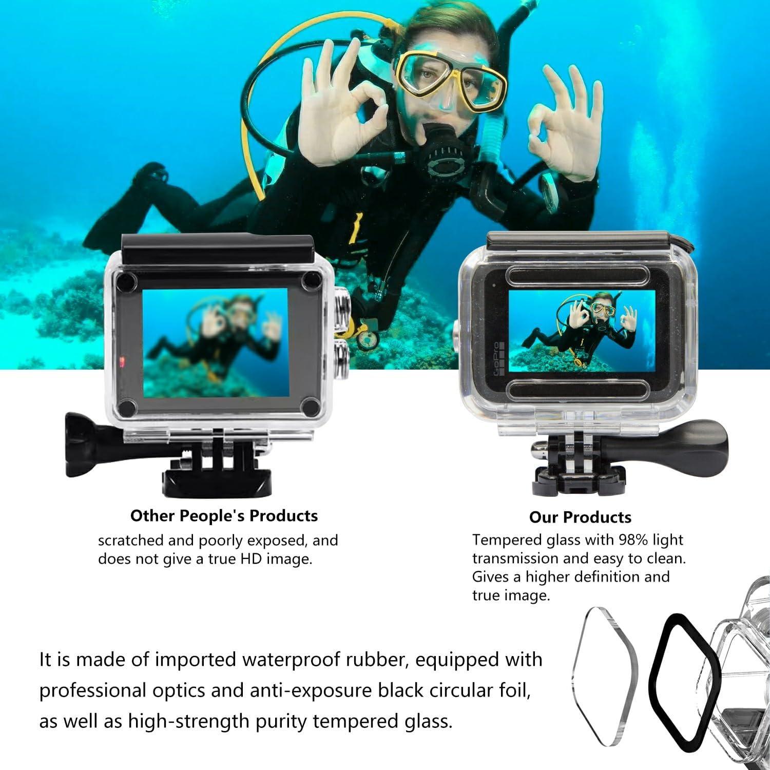 Funda Impermeable Suptig para GoPro Hero 13/12/11/10/9 - 50m