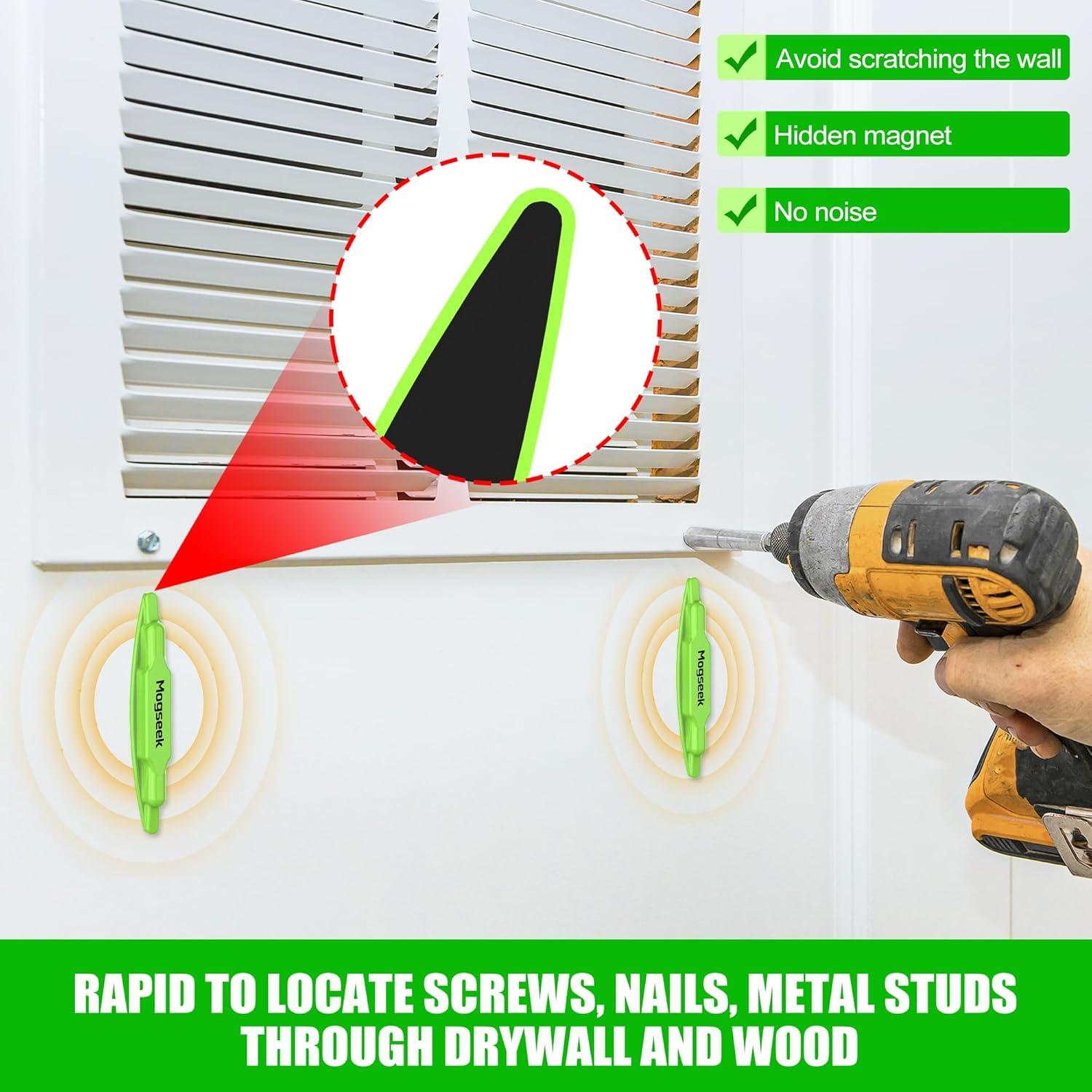 Localizador de Estudio Magnético Mogseek 2 Pcs Verde