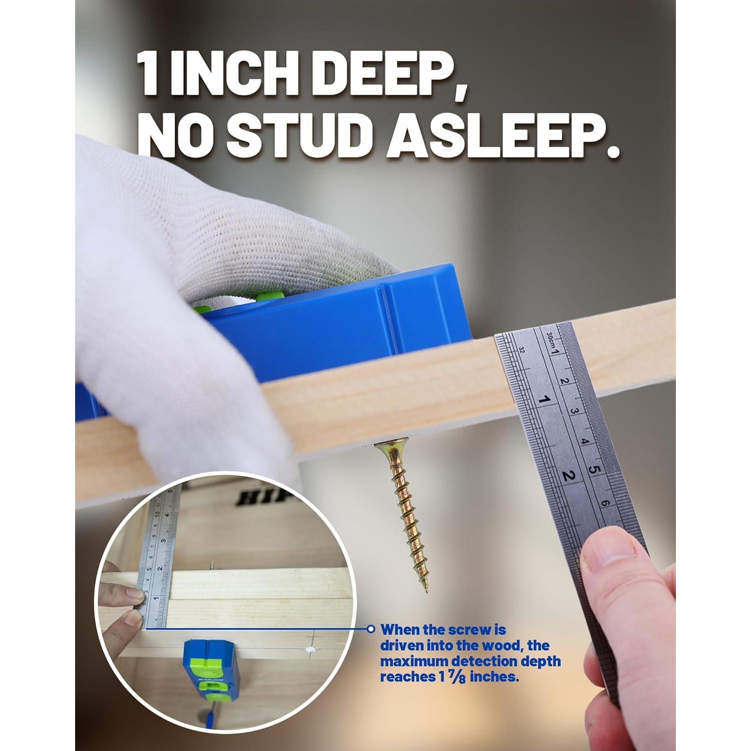 Buscador de Estudio Magnético HIPULX con Nivel 360° - Sin Batería