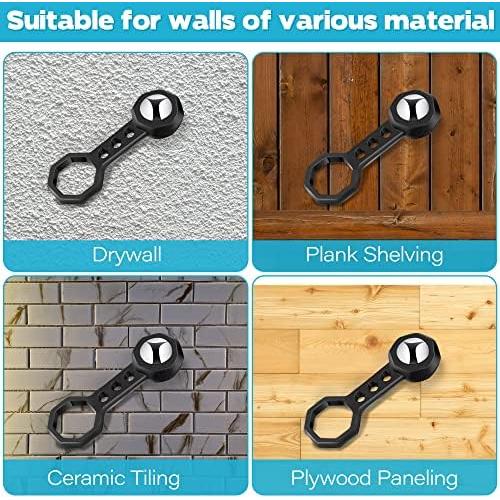 Buscador de Vigas Dreyoo 2 Pcs Magnético 15.42 kg Negro