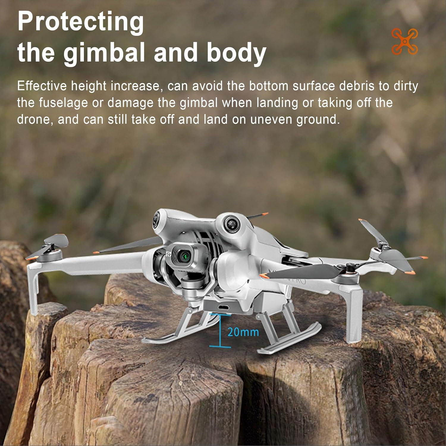 Tren de aterrizaje LED Craznick Mini 4 Pro - Plegable y Ligero