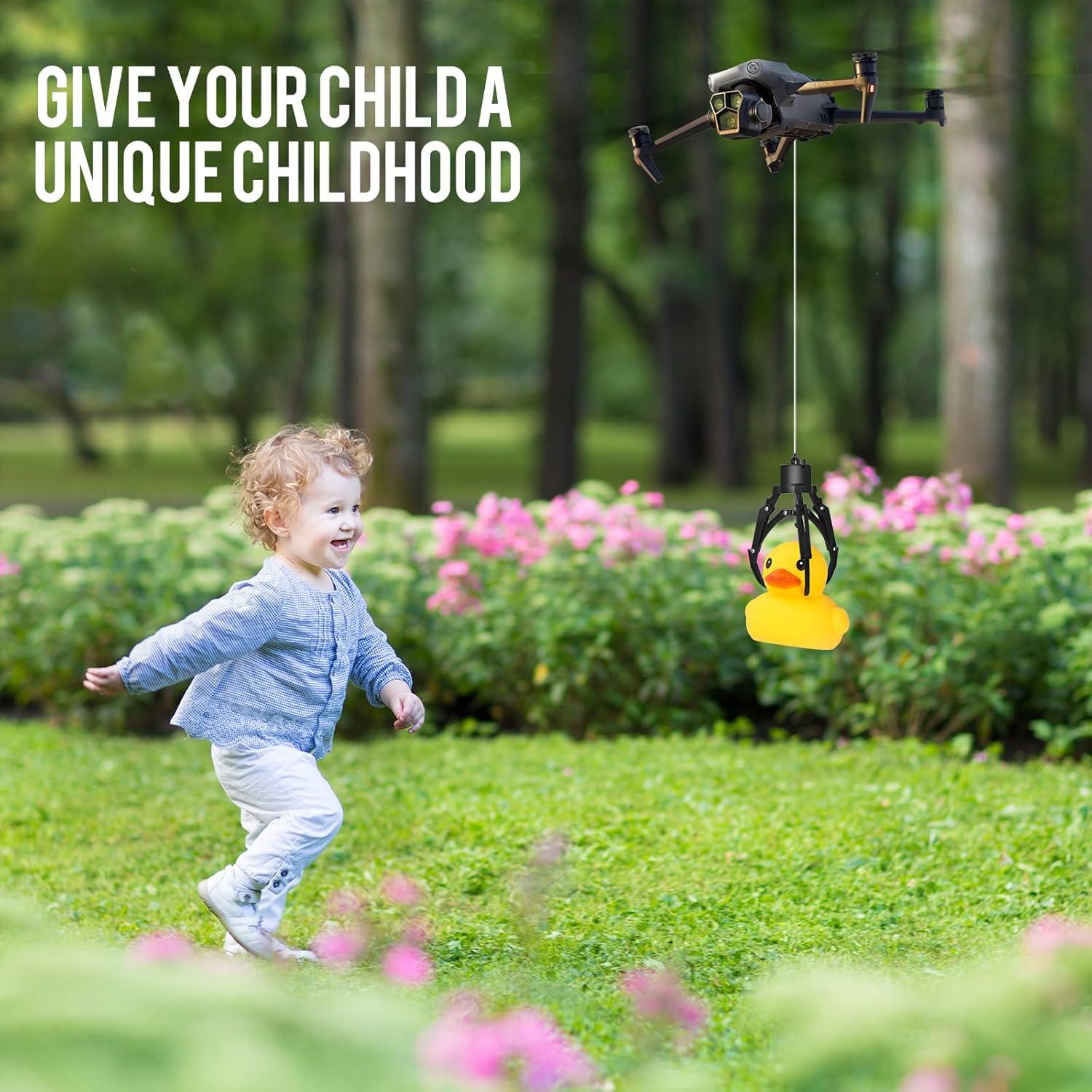 Garra Mecánica para Drone Amanely TF381 - Control Remoto 1km