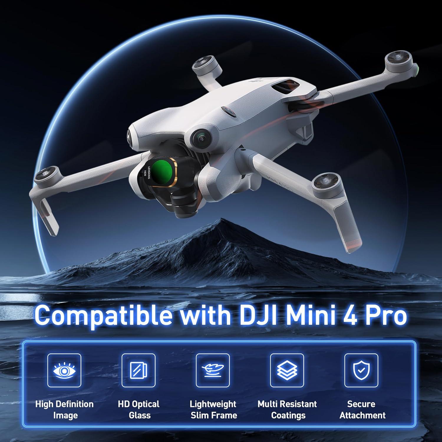 Juego de Filtros ND y CPL LENSKINS para DJI Mini 4 Pro