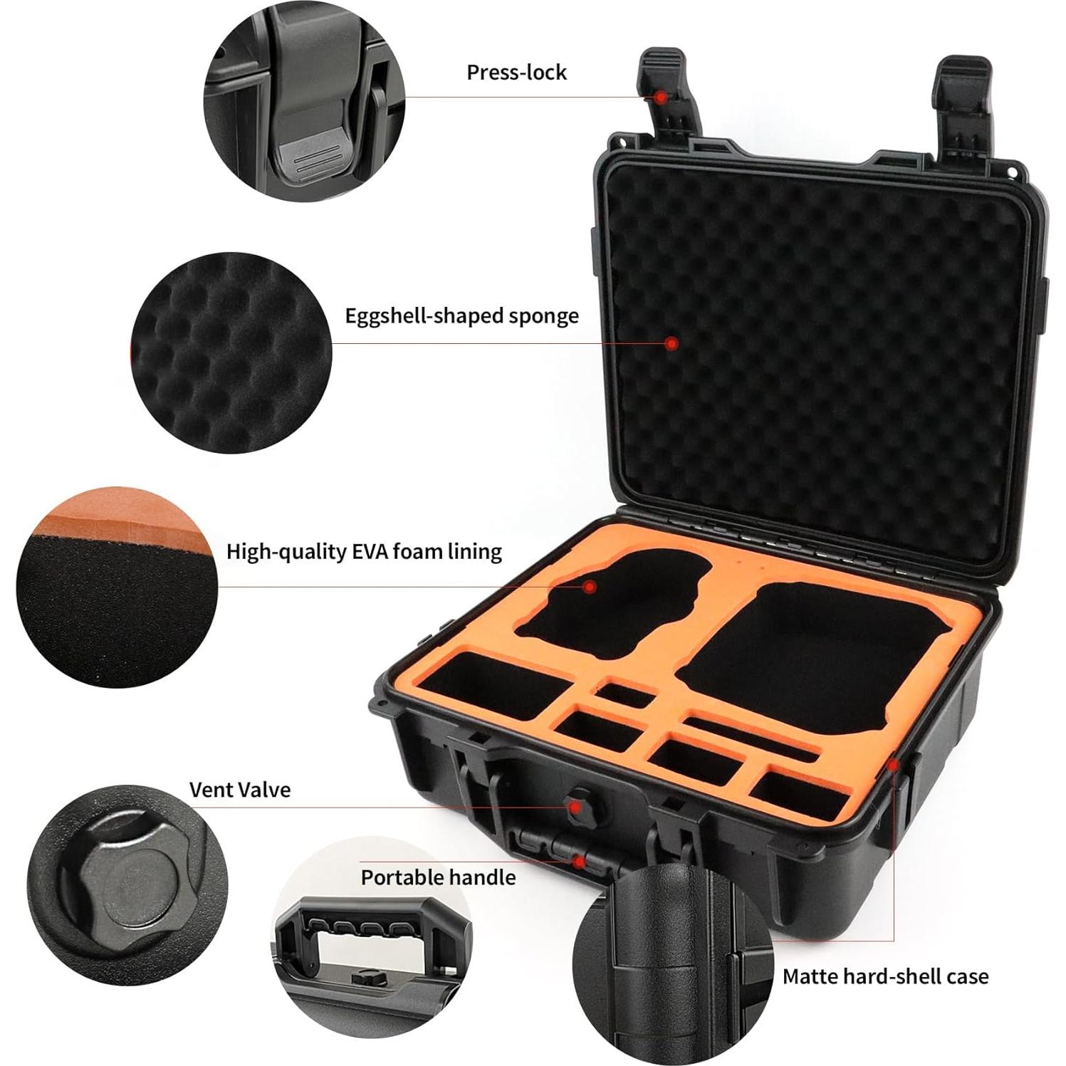 Estuche Impermeable Liyirui para Drone DJI Mini 4 Pro