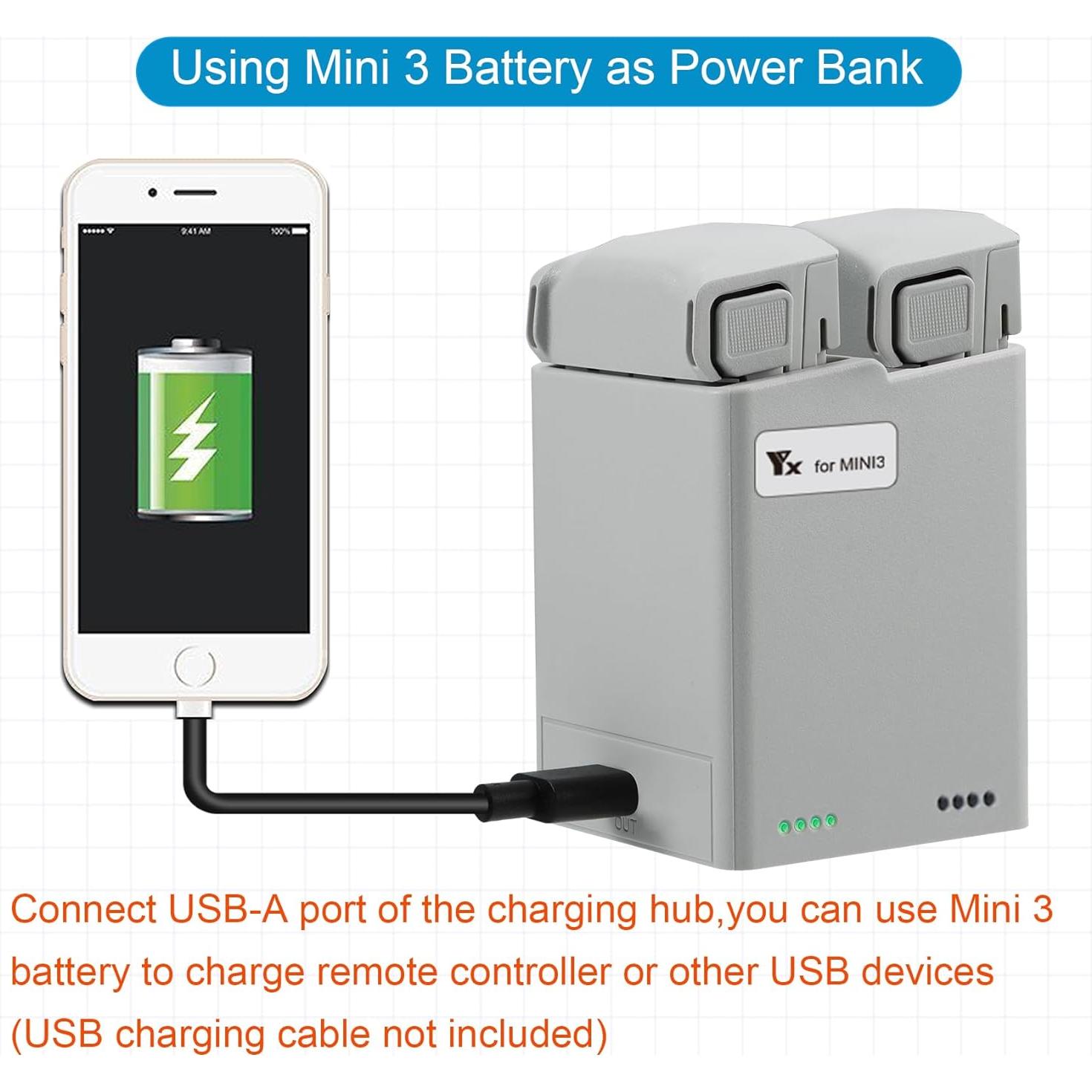 Hub de Carga Bidireccional LYONGTECH para DJI Mini 5/4/3