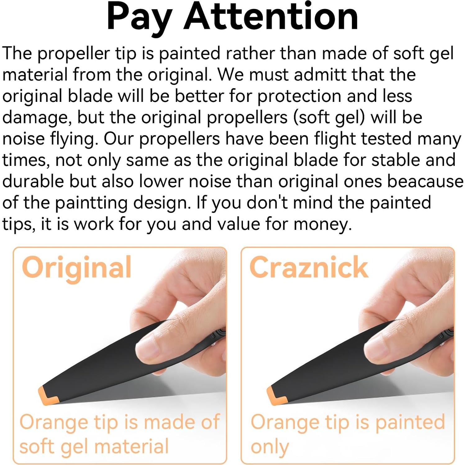 32 Hélices de Reemplazo Craznick para DJI Mini 3 Pro/4 Pro