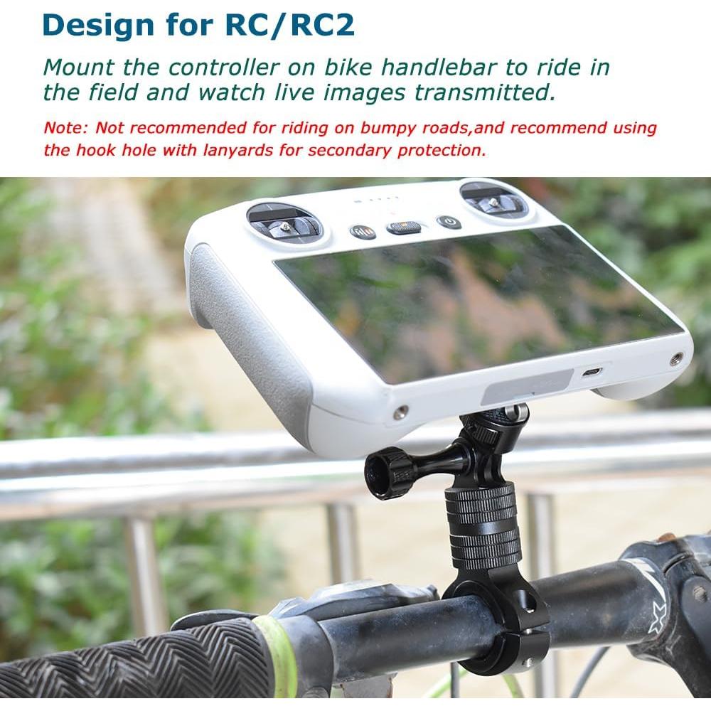 Soporte de Manillar para Control Remoto DJI RC/RC2 - Aluminio Ajustable
