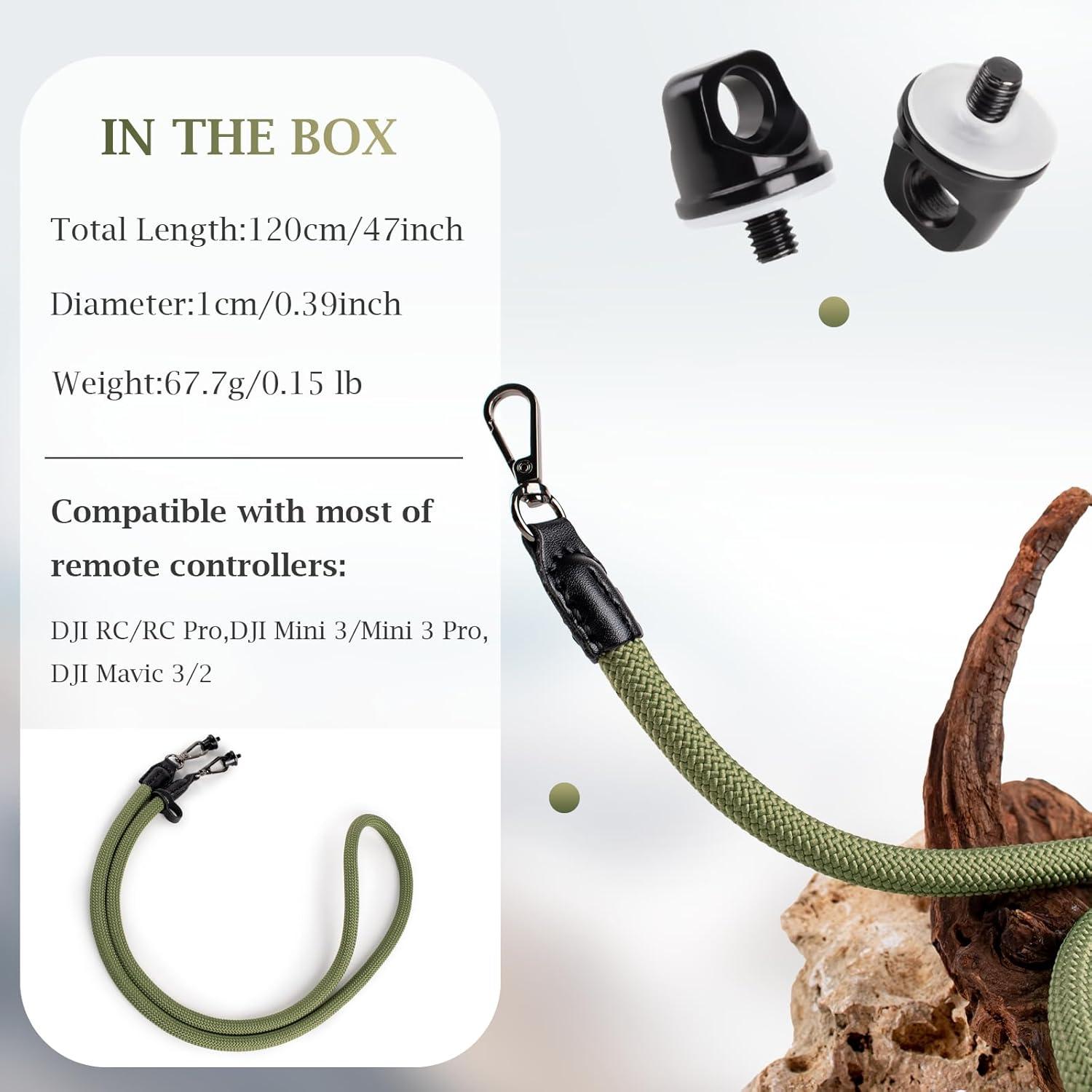 Cinta de Cuello VOVMOEYA para Controladores DJI RC/RC 2 - Verde