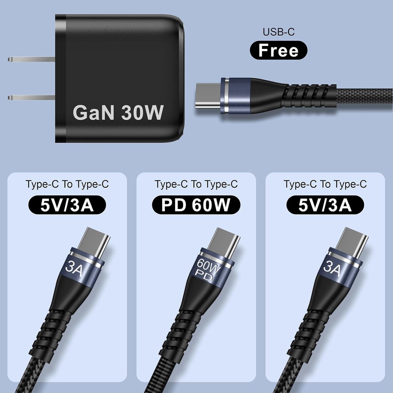 Cargador Rápido 30W PD 3 en 1 USB-C para Drones DJI