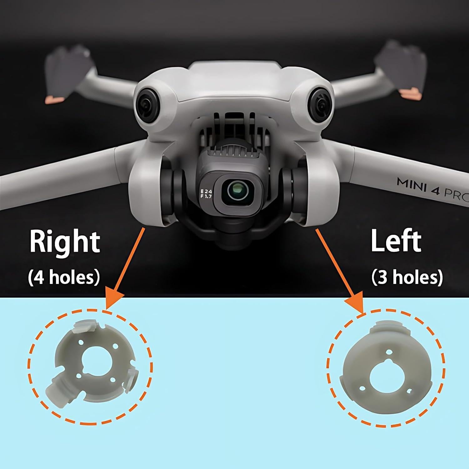 Repuesto Amortiguador Goma Gimbal DJI Mini 4 Pro