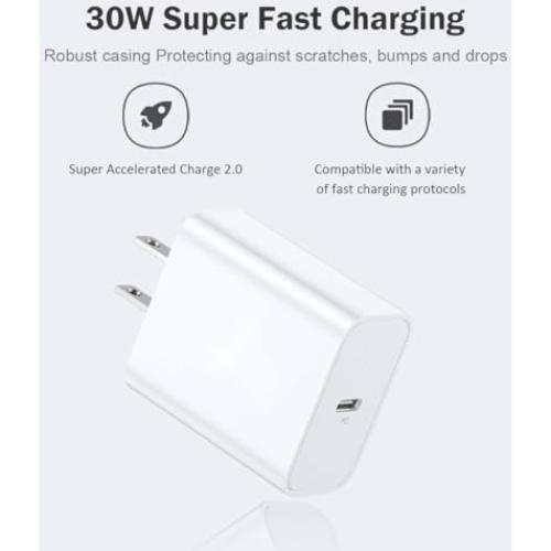 Cargador Rápido USB-C 30W RAHHAZE para Drones DJI Mini