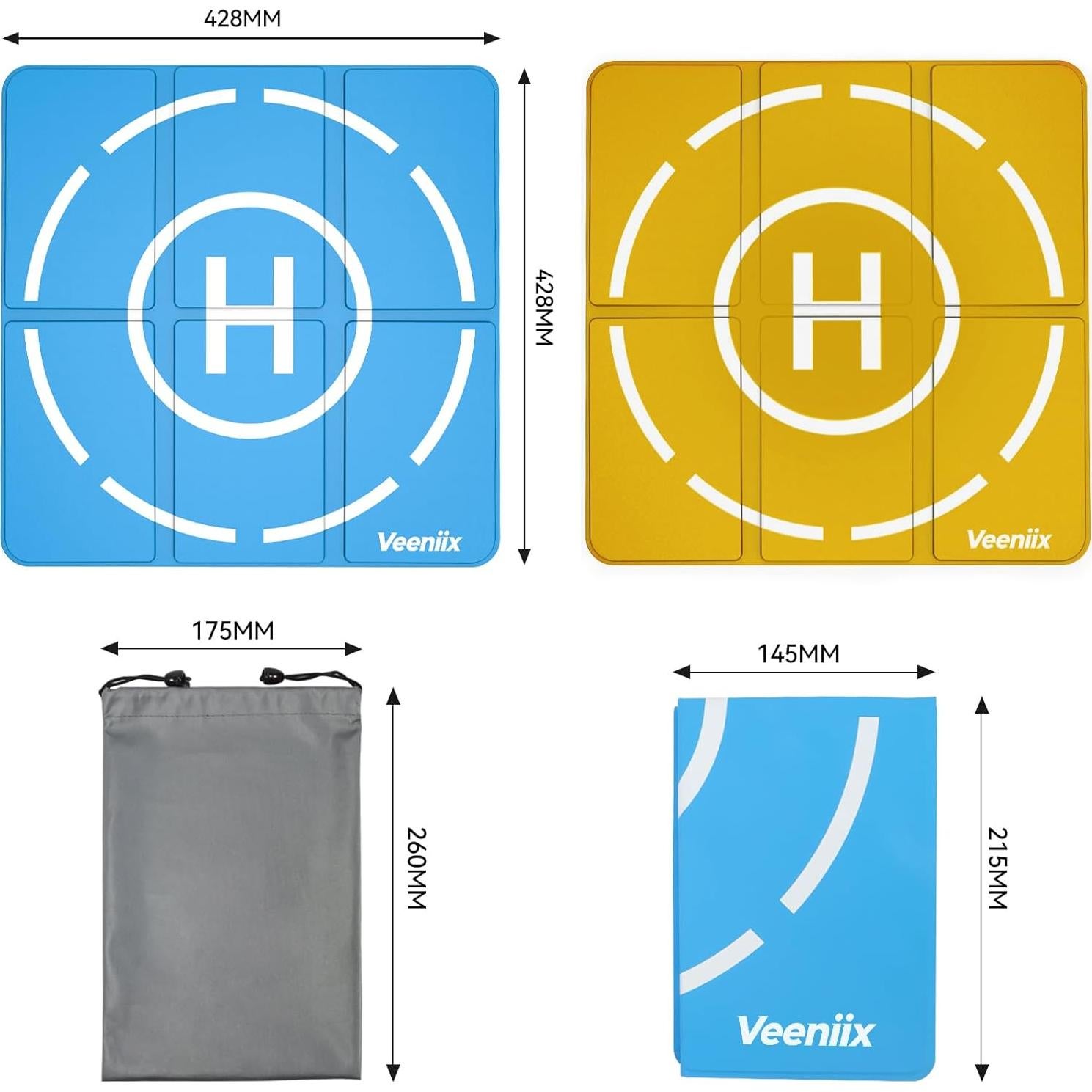 Plataforma de Aterrizaje Plegable Veeniix V11MINI 4K - 42.8 cm