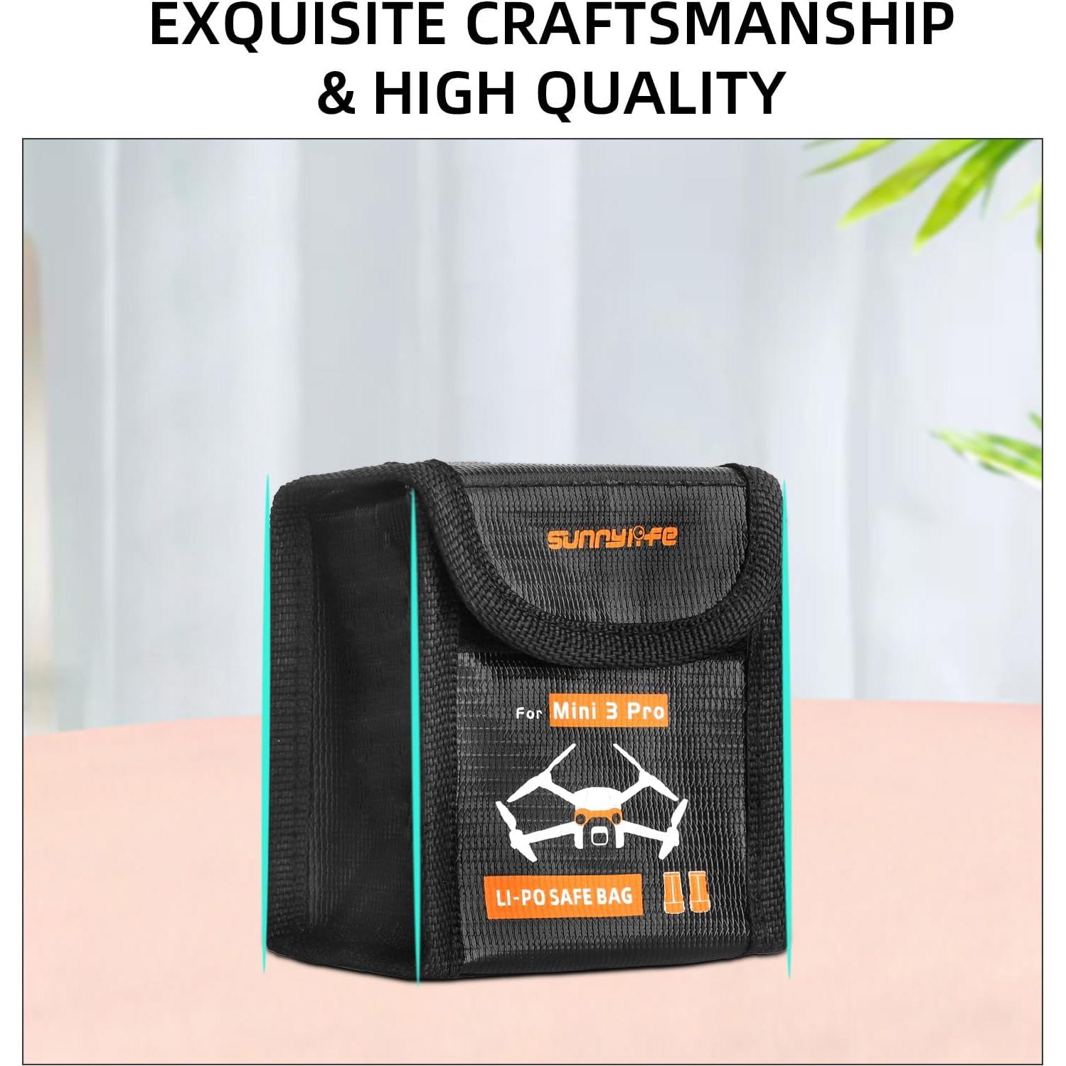 Bolsa de Almacenamiento de Batería Ignífuga DJI Mini 4 Pro - Grande