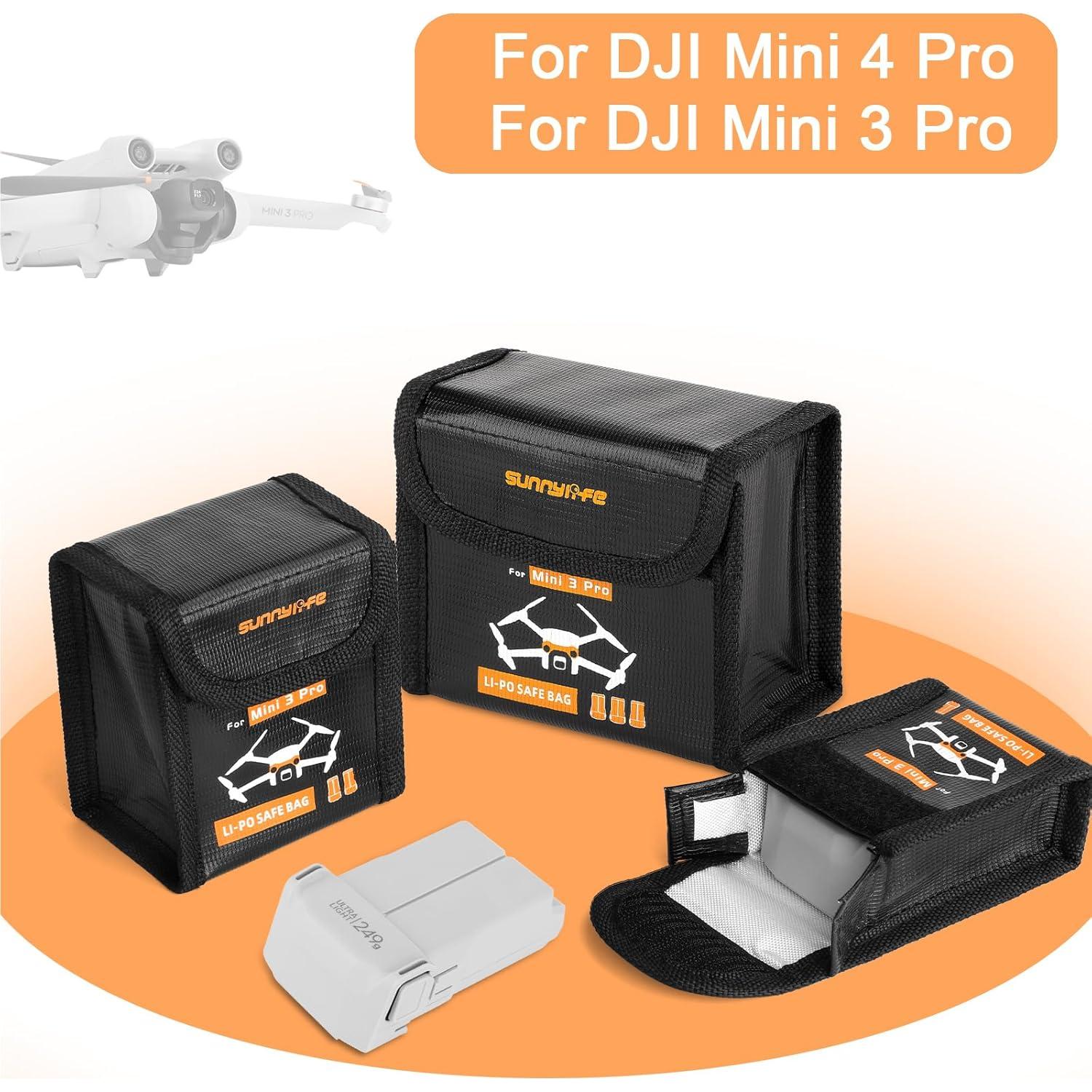 Bolsa de Almacenamiento de Batería Ignífuga DJI Mini 4 Pro - Grande