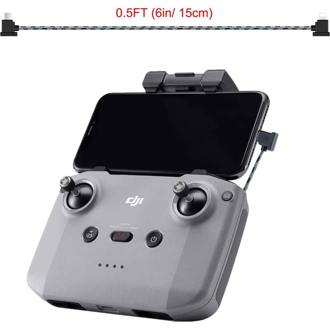 Cable USB C a iOS 15cm para Control Remoto DJI - DRSEOO