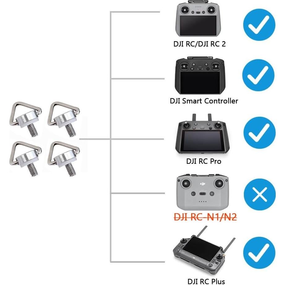 Correa de Cuello iMusk para Controladores DJI RC - 4 Piezas