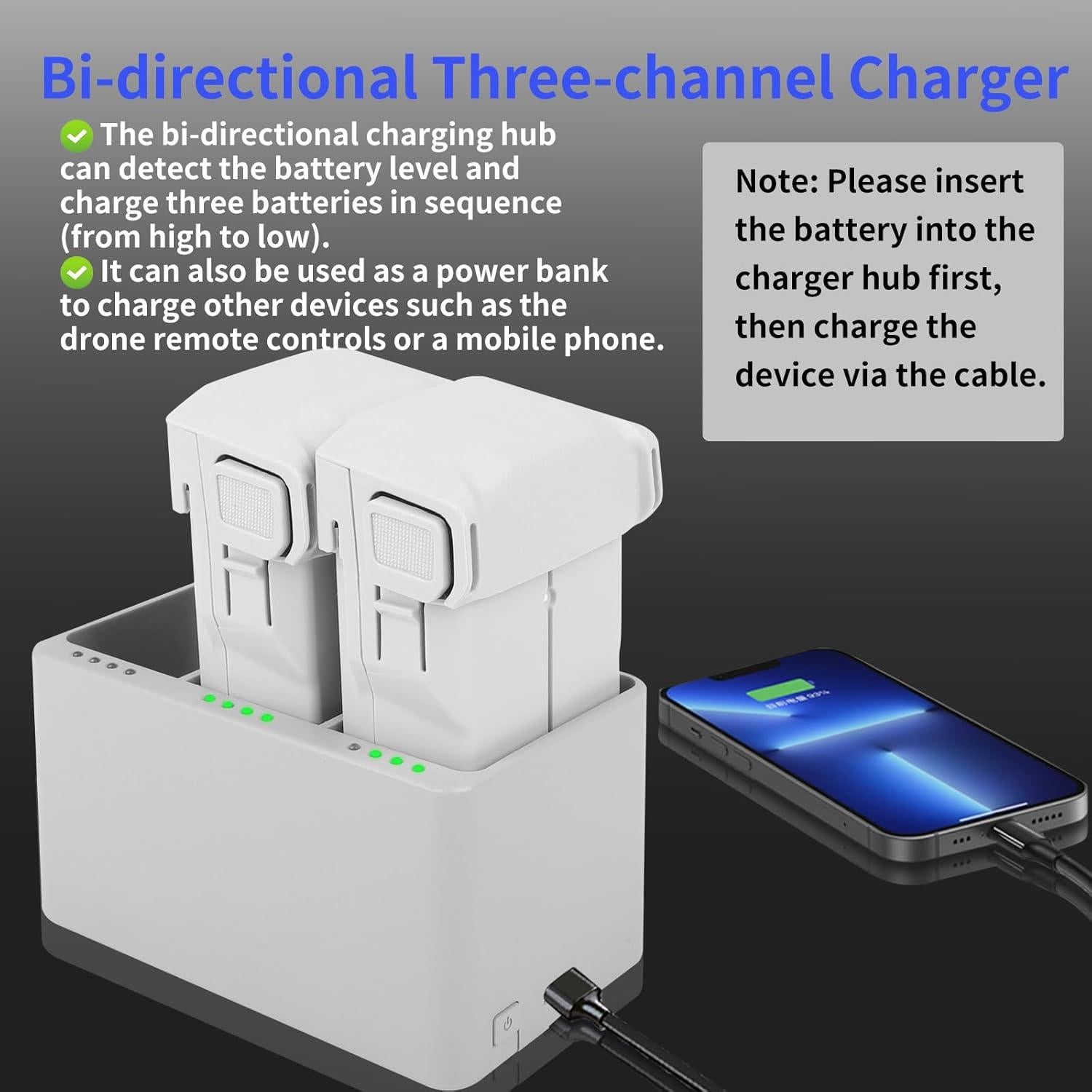 Batería de Vuelo Inteligente Plus Rszfnjxry para DJI Mini 4 Pro/3 Pro/3, 3850mAh