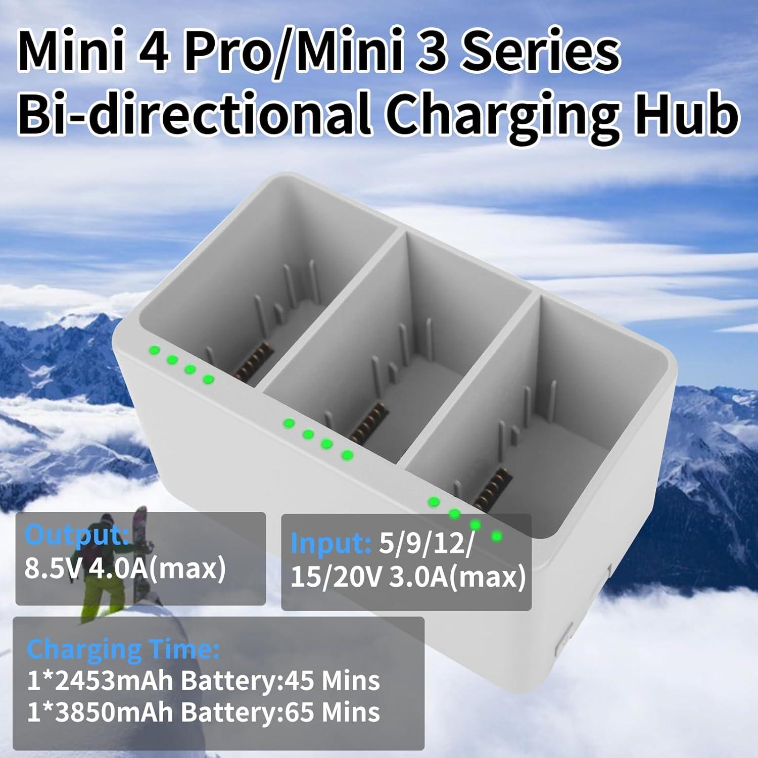 Batería de Vuelo Inteligente Plus Rszfnjxry para DJI Mini 4 Pro/3 Pro/3, 3850mAh