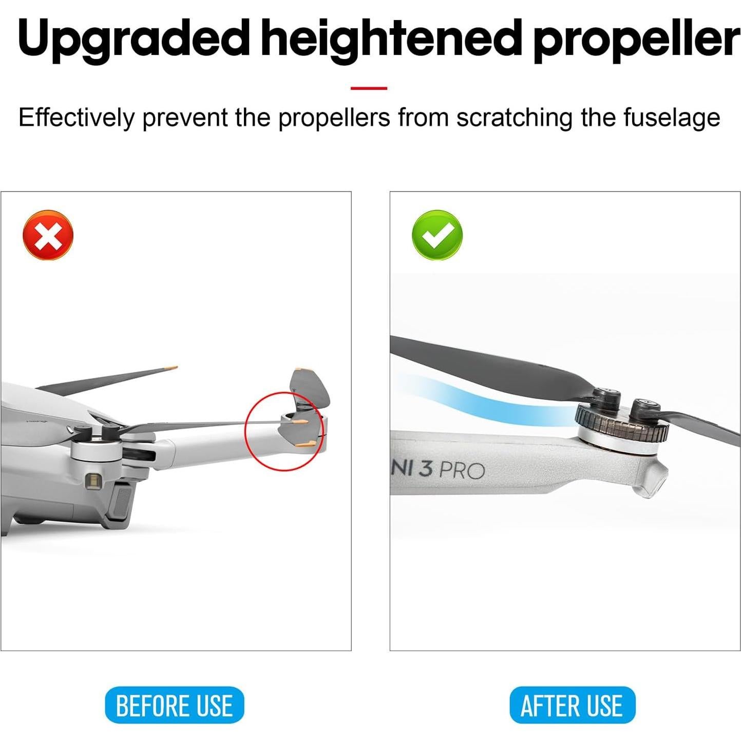 Cubiertas protectoras de motor Sinyutia para DJI Mini 4 Pro - 8 piezas