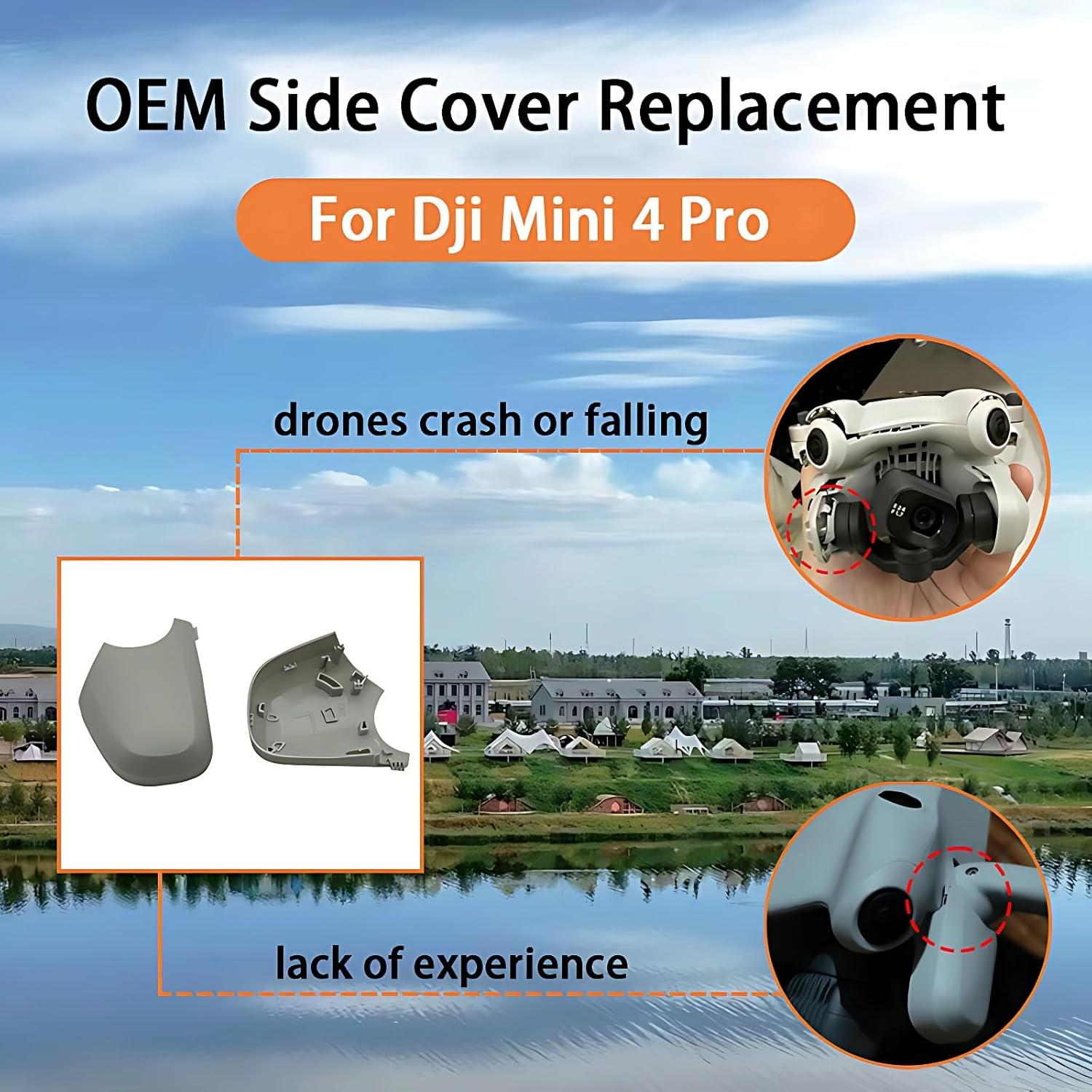 Cubierta Lateral Reemplazo DJI Mini 4 Pro Izquierda y Derecha