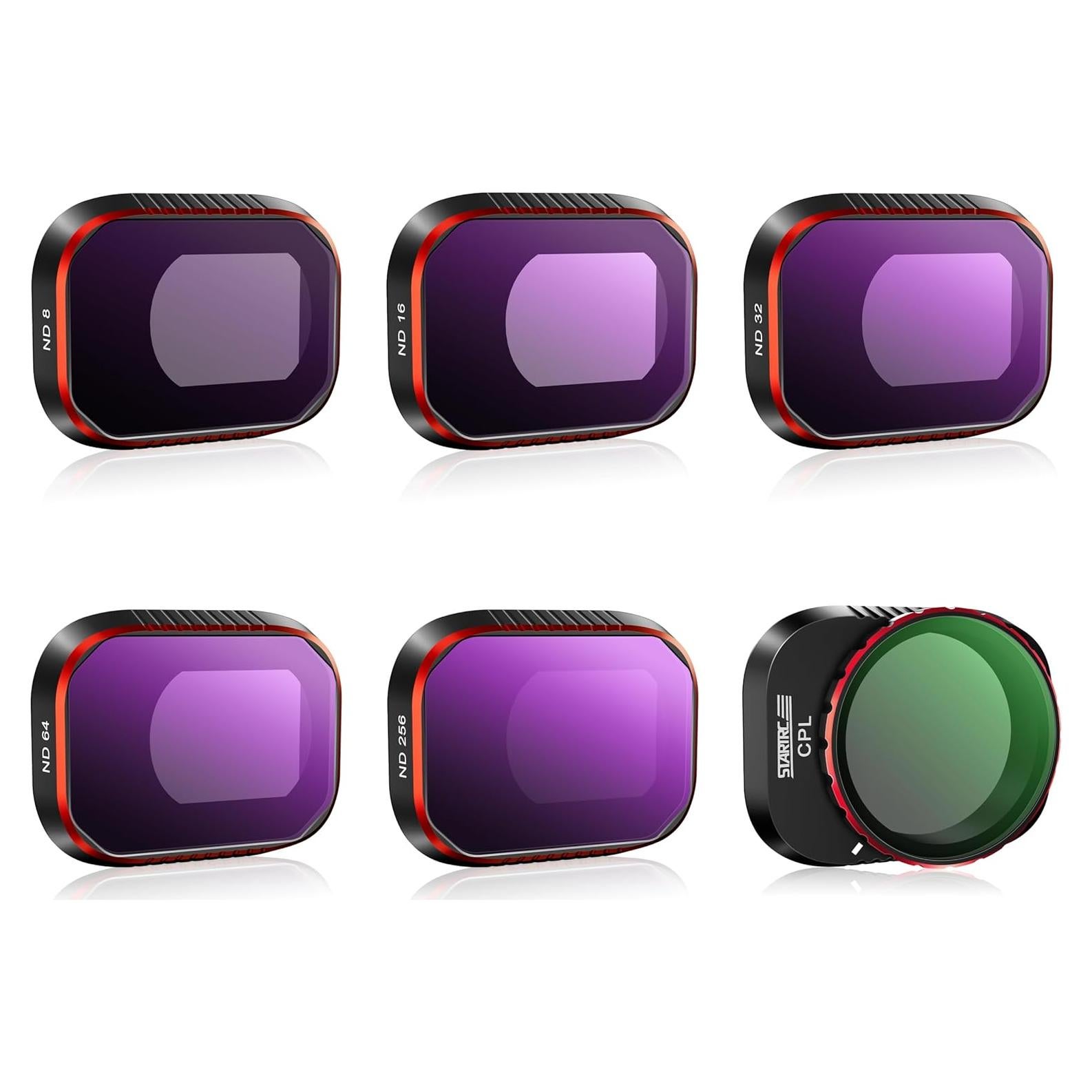 Juego de Filtros ND STARTRC para DJI Mini 4 Pro - 6 Piezas