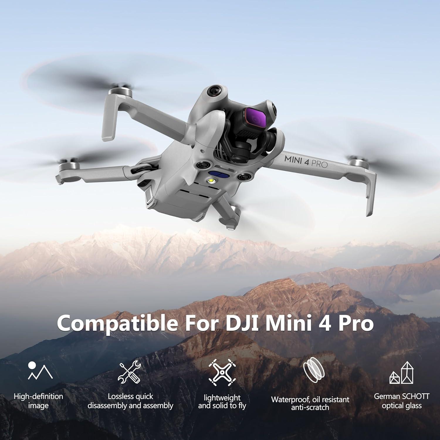 Juego de Filtros ND STARTRC para DJI Mini 4 Pro - 6 Piezas