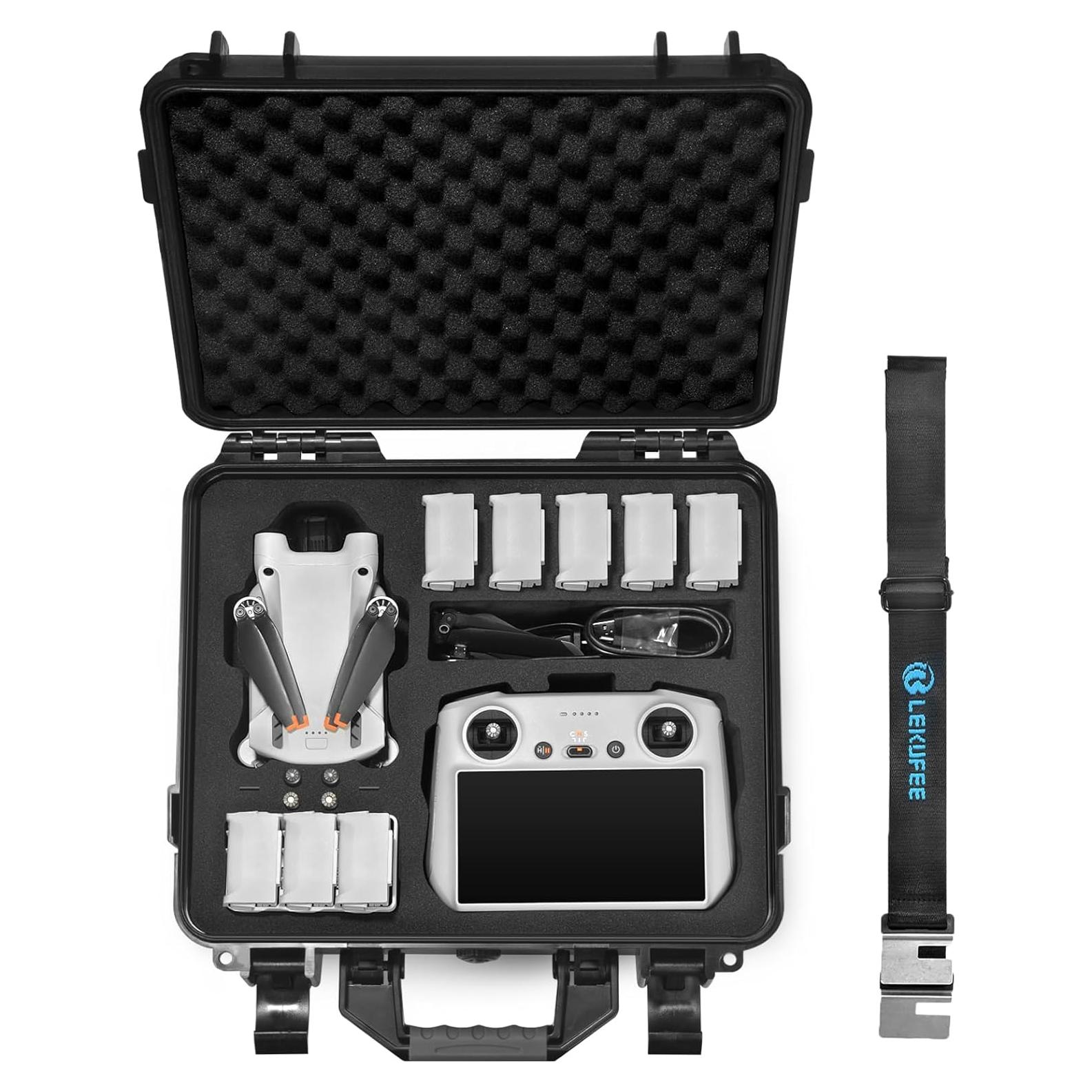 Funda Dura Impermeable Lekufee para Dron DJI Mini 3 Pro y Accesorios