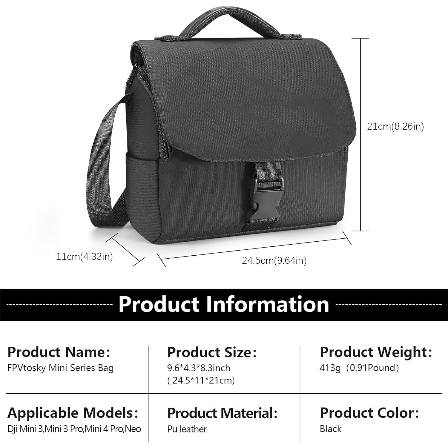 Bolsa de Hombro FPVtosky para DJI Mini 4 Pro y 3 Pro