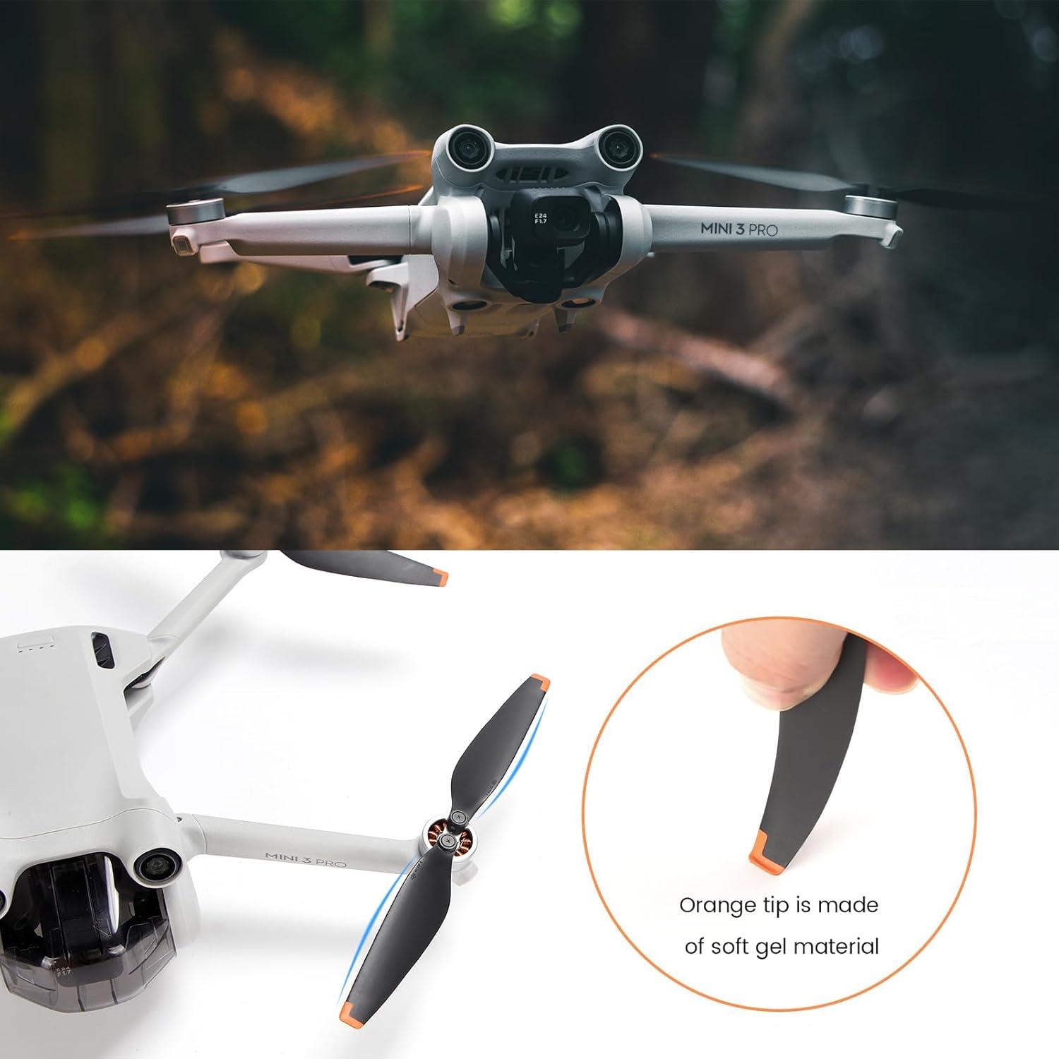 Hélices de Repuesto Bajo Ruido para DJI Mini 4 Pro/Mini 3 Pro - 24 Piezas