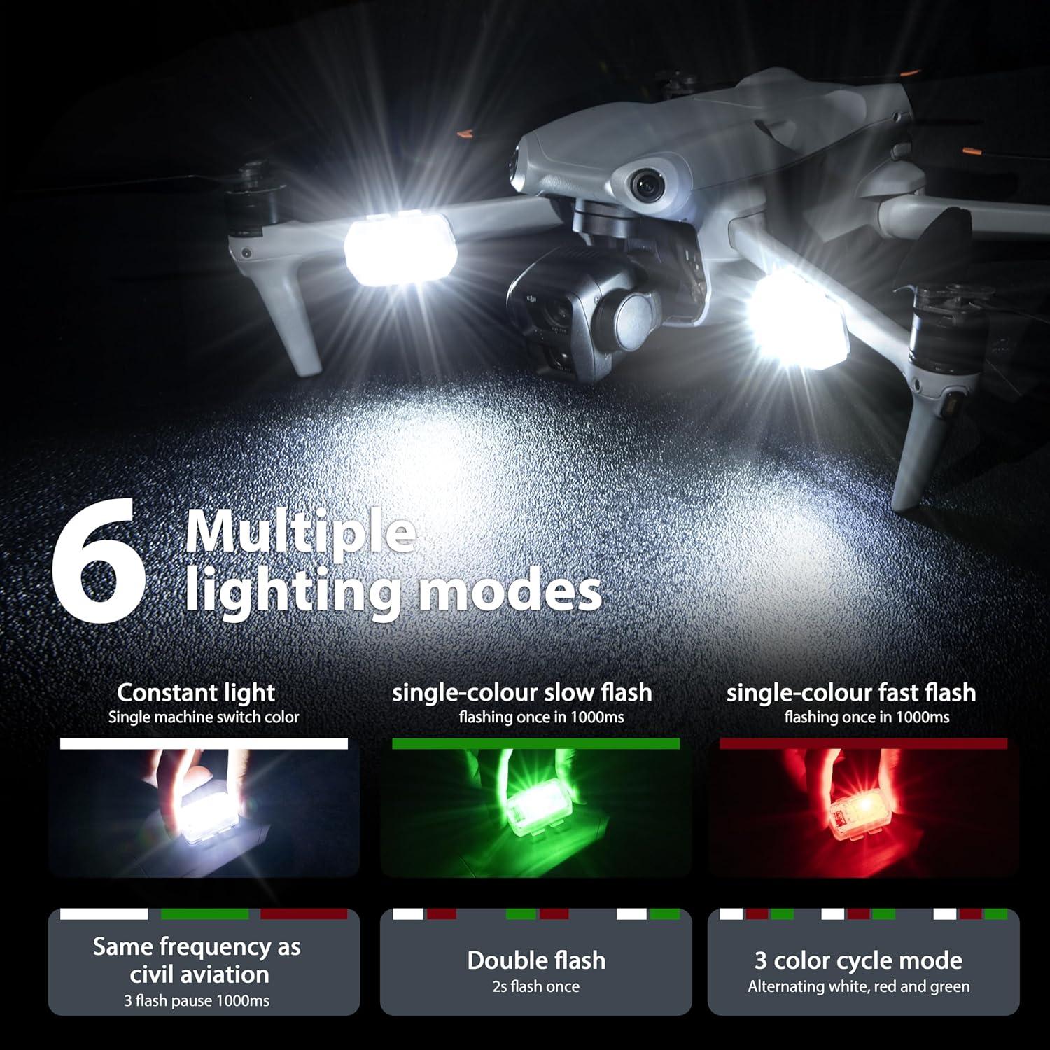Luz Estroboscópica LED STARTRC para Drones - 2 Piezas