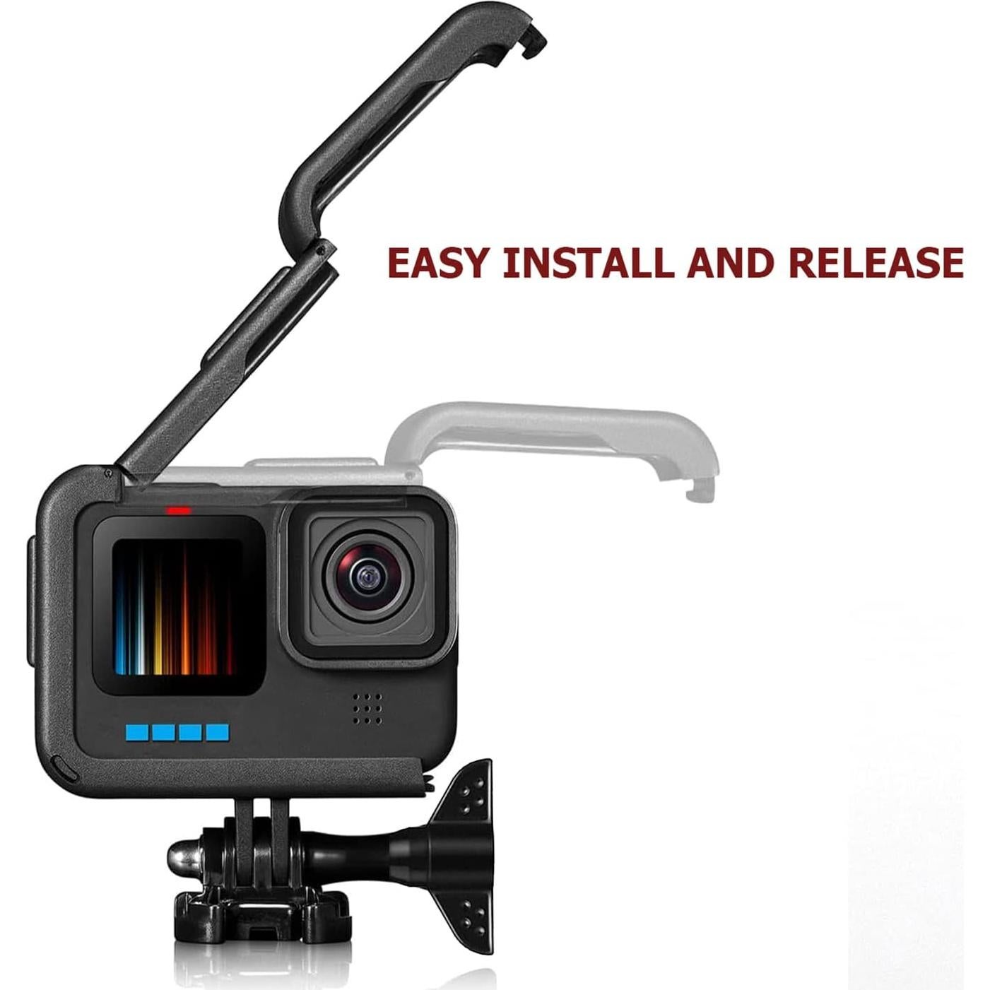 Marco Esqueleto Kourpar para GoPro Hero 12 11 10 9 Negro