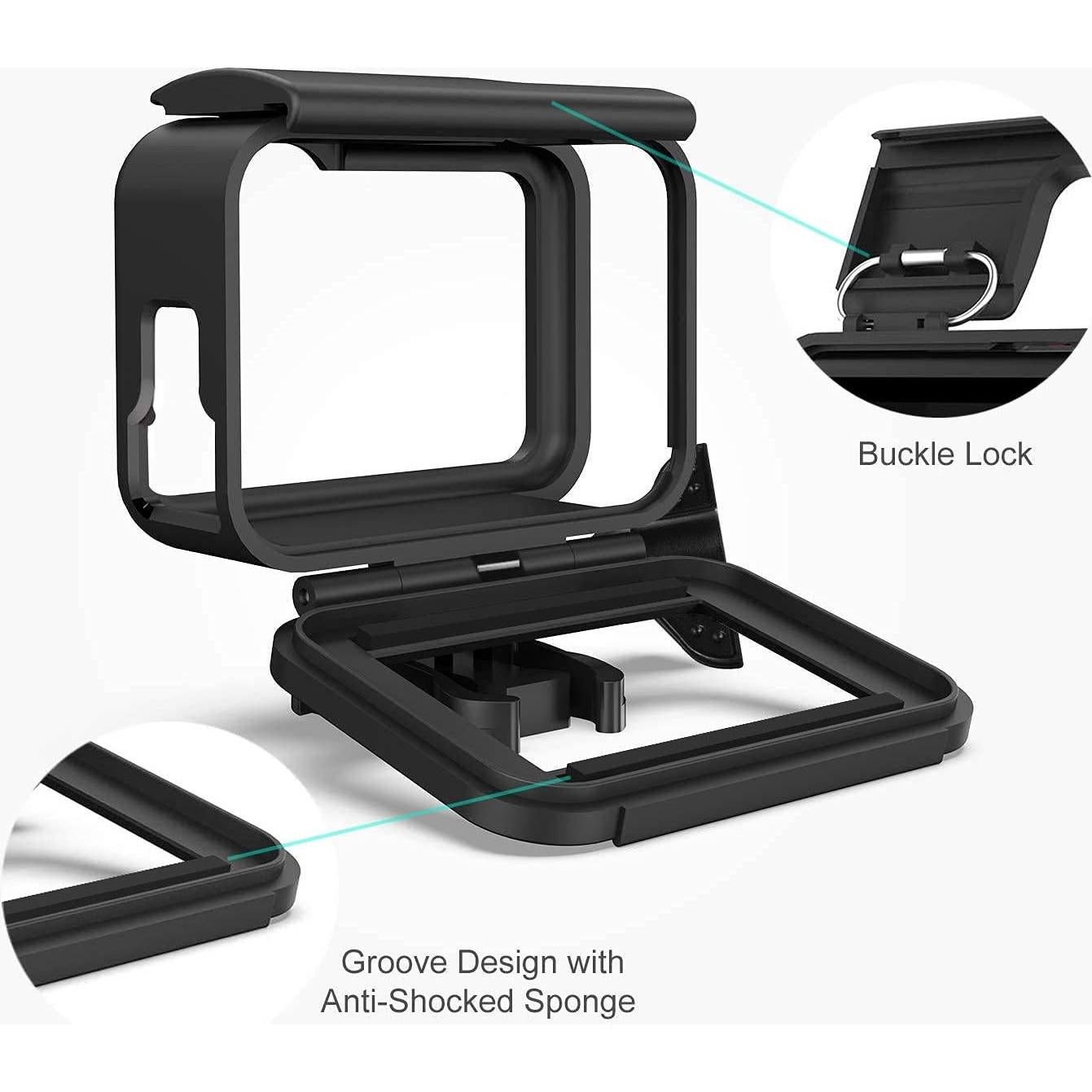 Caja de Alojamiento para GoPro Hero 12 11 10 9 con Tapa de Lente