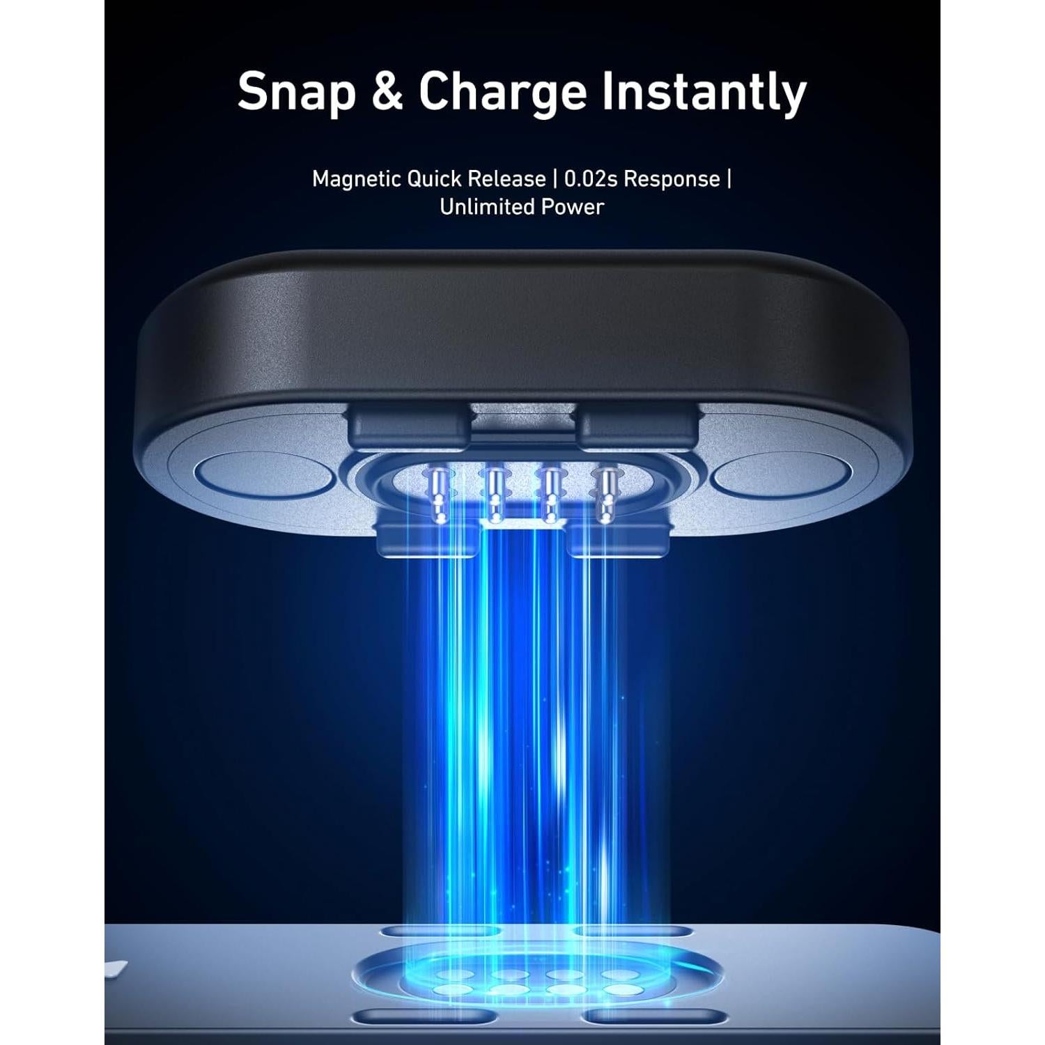 Kit Tapa Batería Magnética y Cable TELESIN para GoPro Hero 9-13