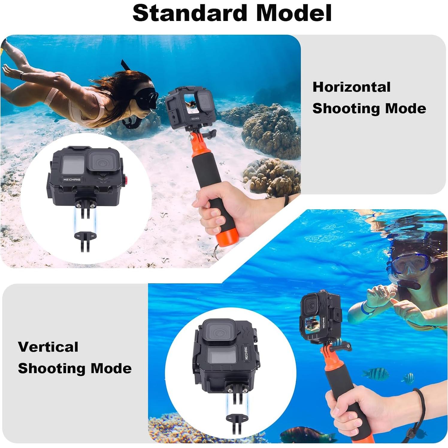 Funda Impermeable Aluminio Mechrig para GoPro HERO hasta 80M